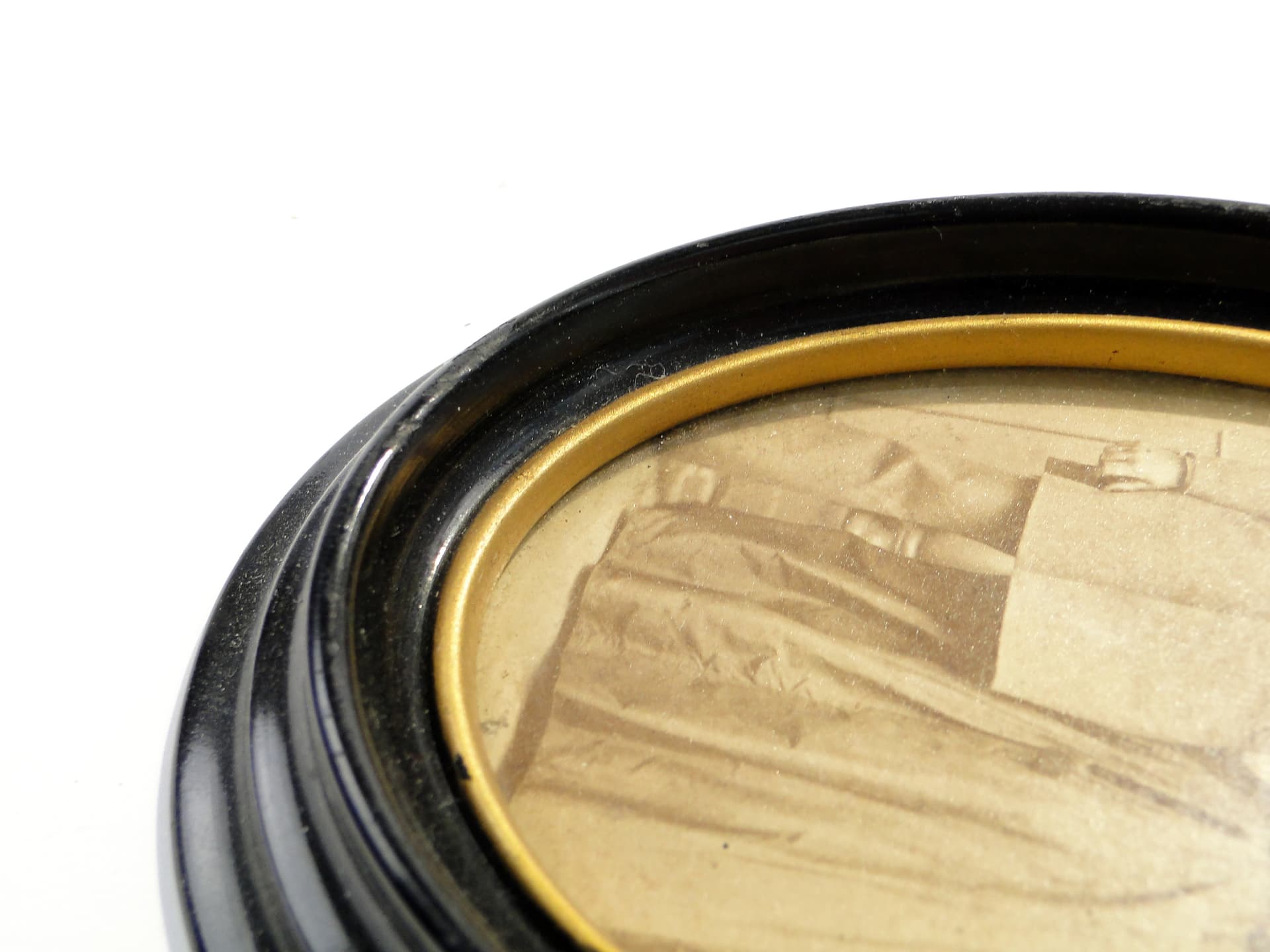 Ramka na zdjęcie Biedermeier, mahoń czarny, Niemcy, początek XX w. - 7879