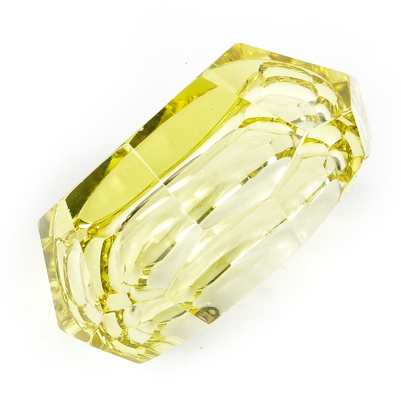 Popielnica Art Deco, kryształ, Czechosłowacja, lata 50. - 110165