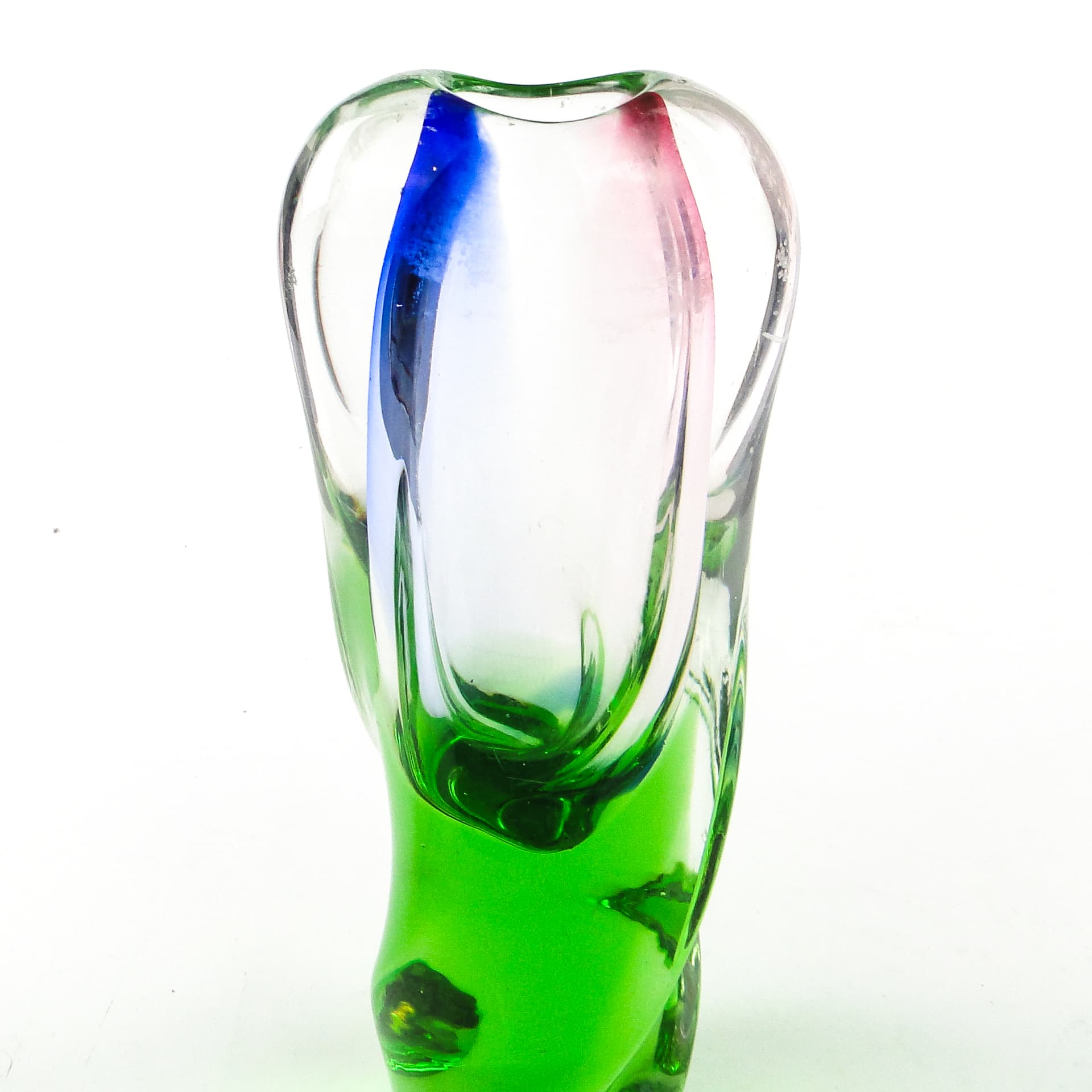 Mid-century modern vase, glass, by I. Suhajek, Czechoslovakia, 1960s. - 110288