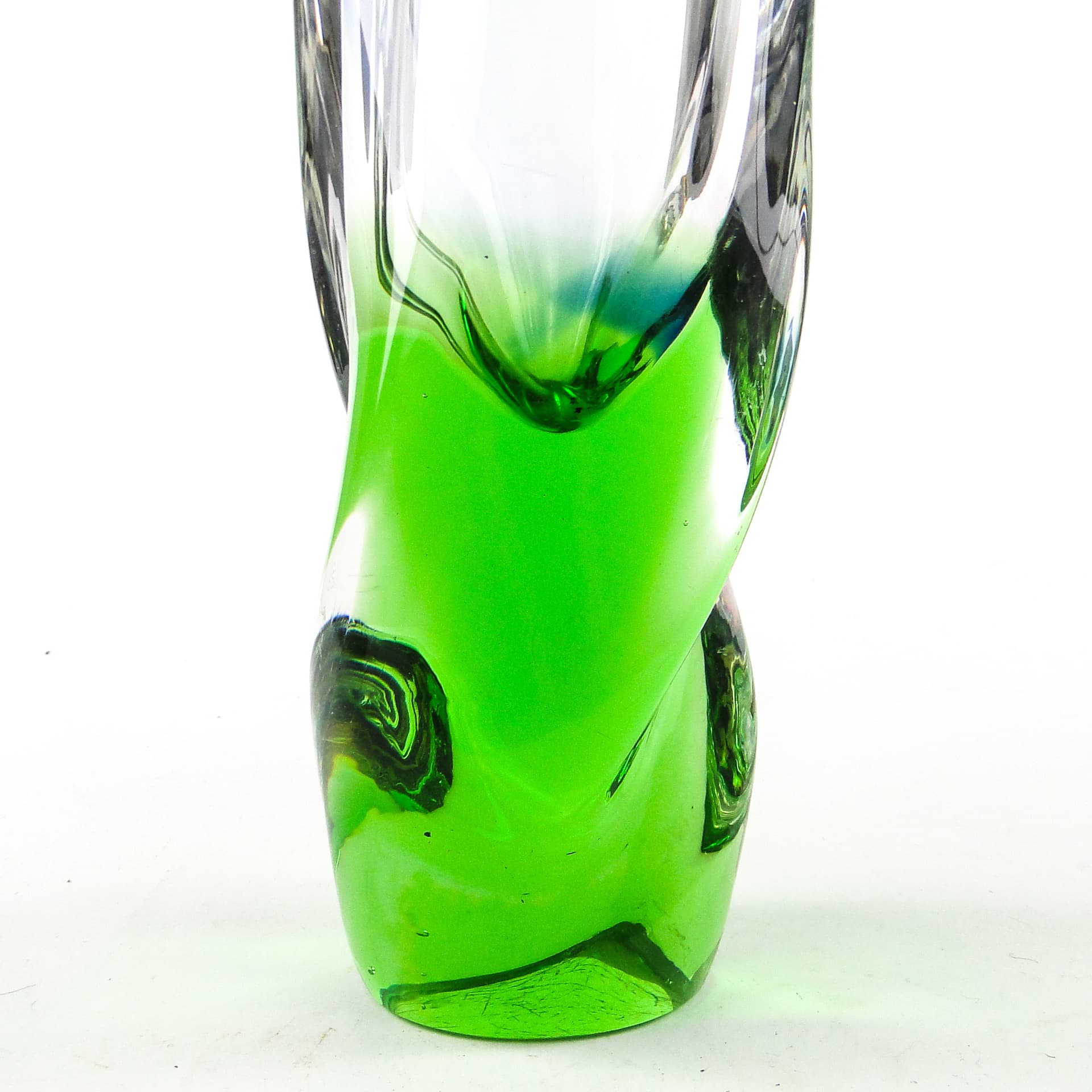 Mid-century modern vase, glass, by I. Suhajek, Czechoslovakia, 1960s. - 110292