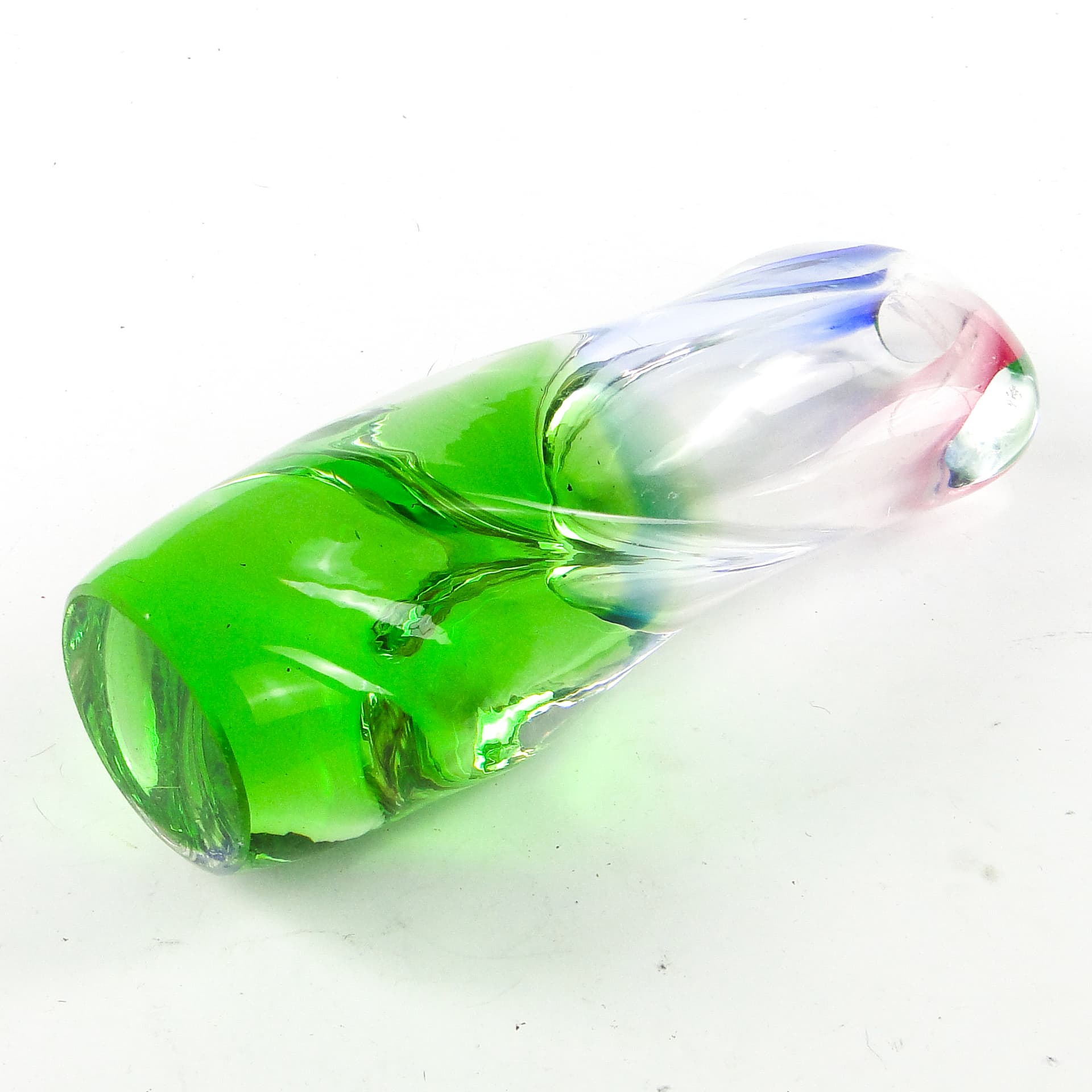 Mid-century modern vase, glass, by I. Suhajek, Czechoslovakia, 1960s. - 110290