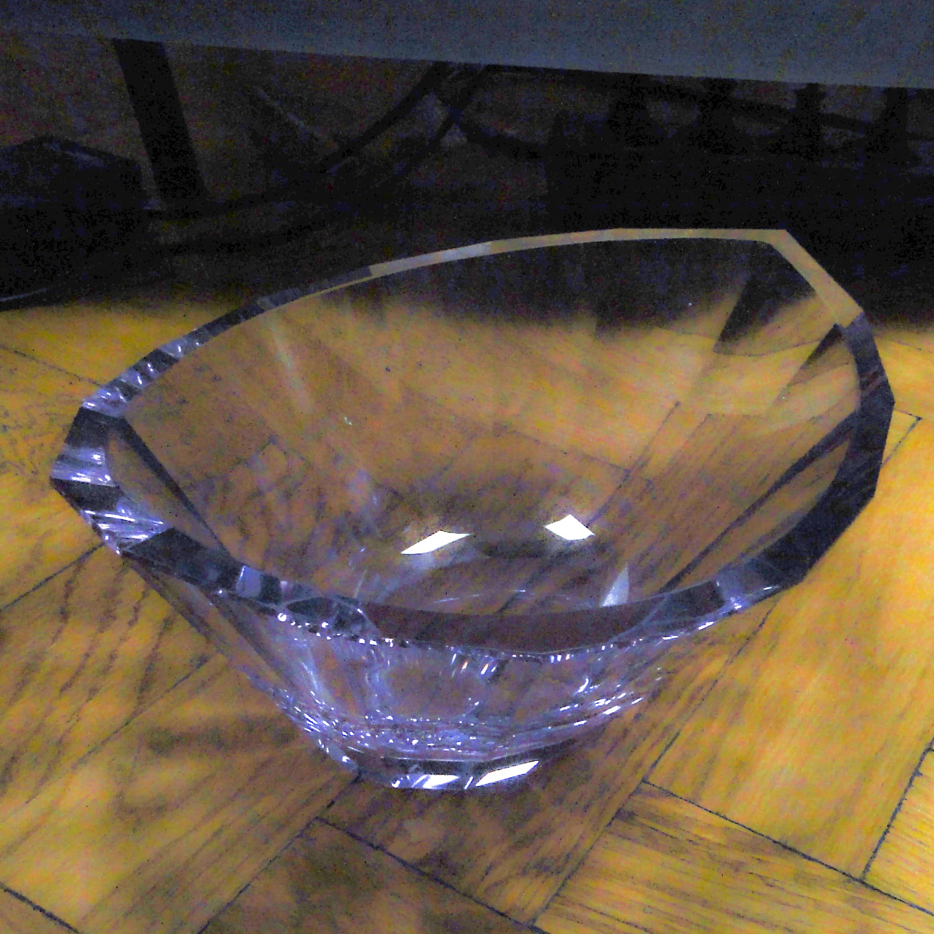 Art Deco jardiniere, alexandrite glass, Bohemia, Czechoslovakia, 1930s. - 110339