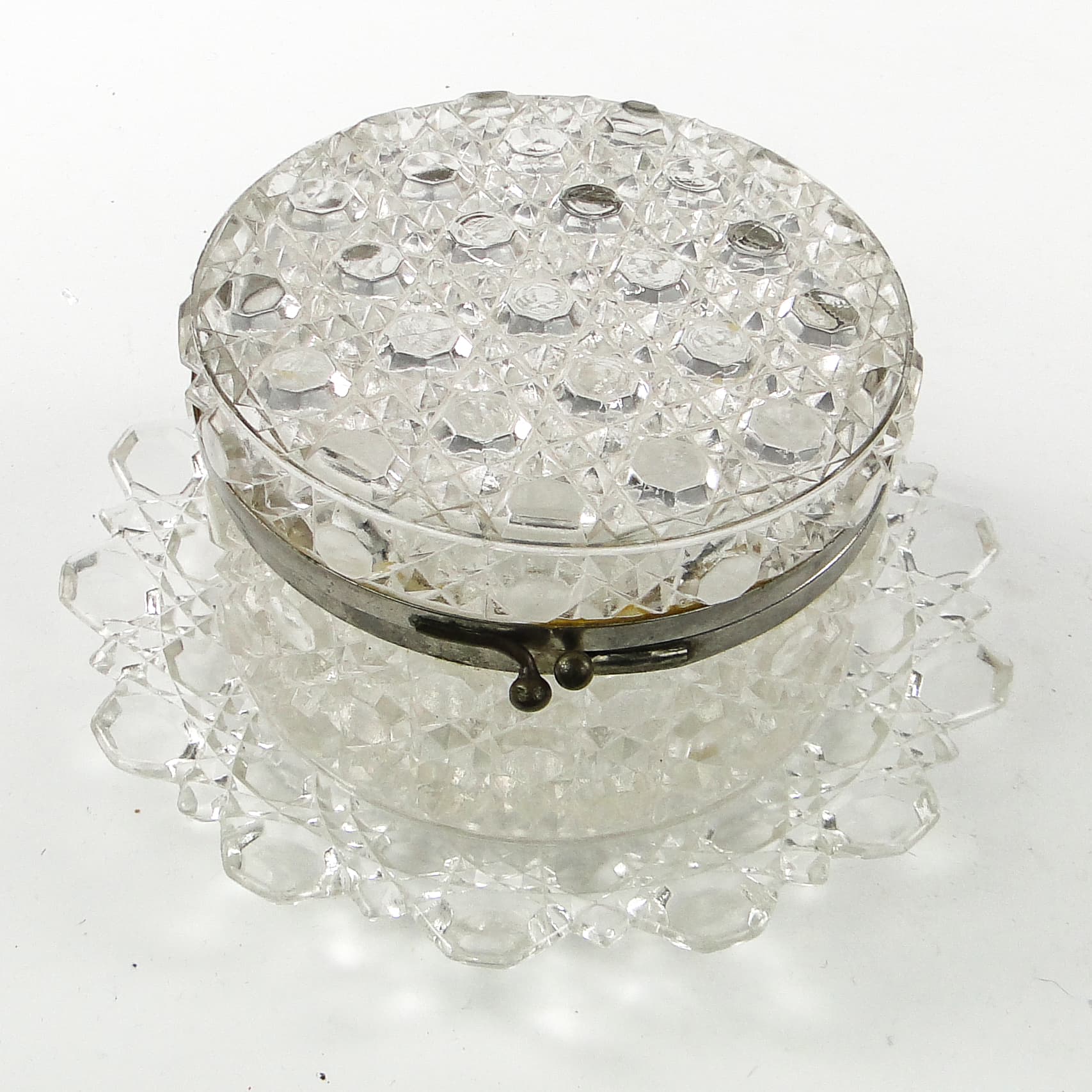 Art Deco bonbonnière, glass, HSG Ząbkowice, Poland, 1930s. - 110349