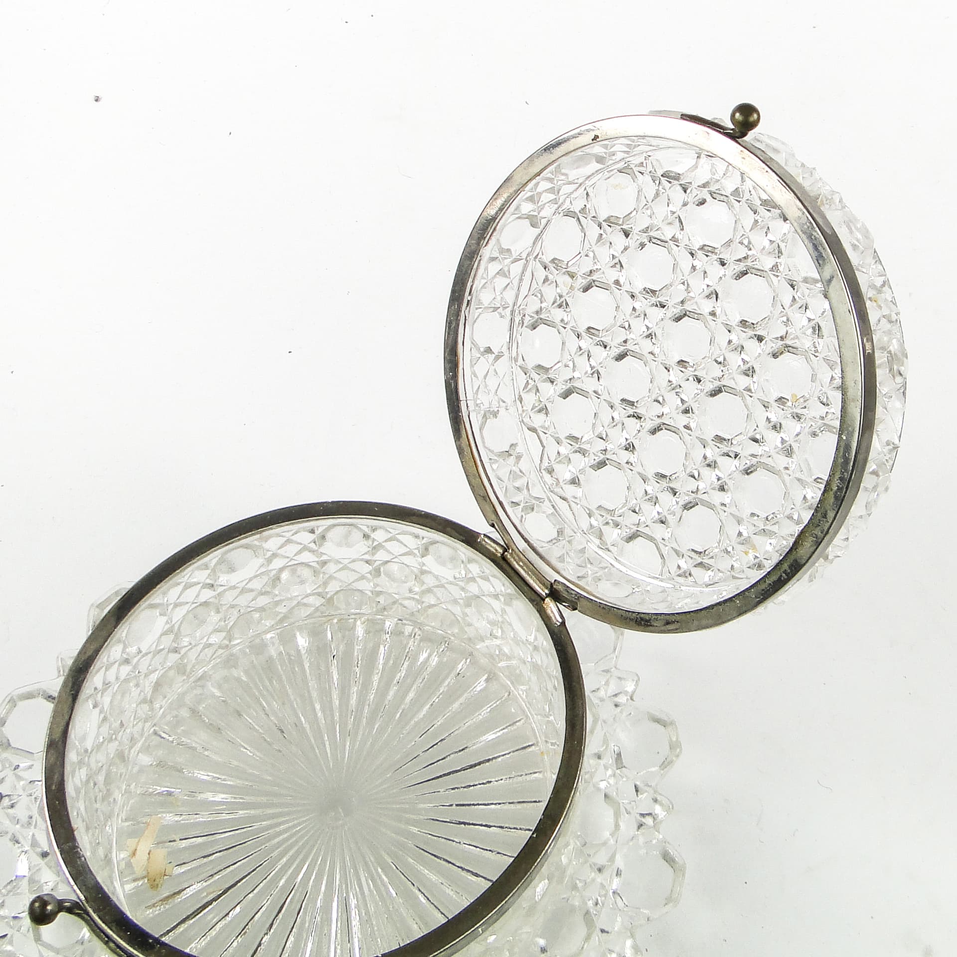 Art Deco bonbonnière, glass, HSG Ząbkowice, Poland, 1930s. - 110344