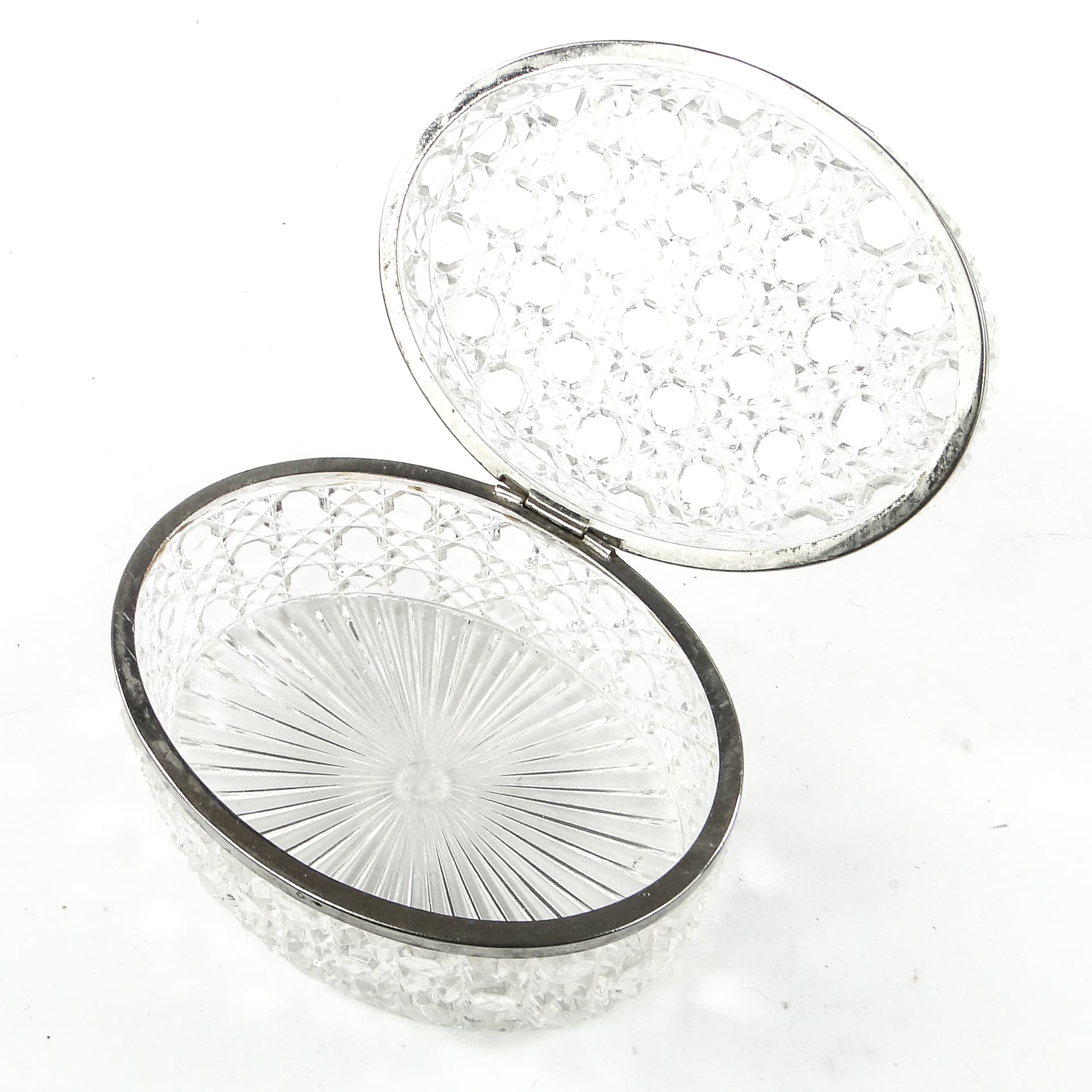 Bomboniera Art Deco, szkło, HSG Ząbkowice, Polska, lata 30. - 110406