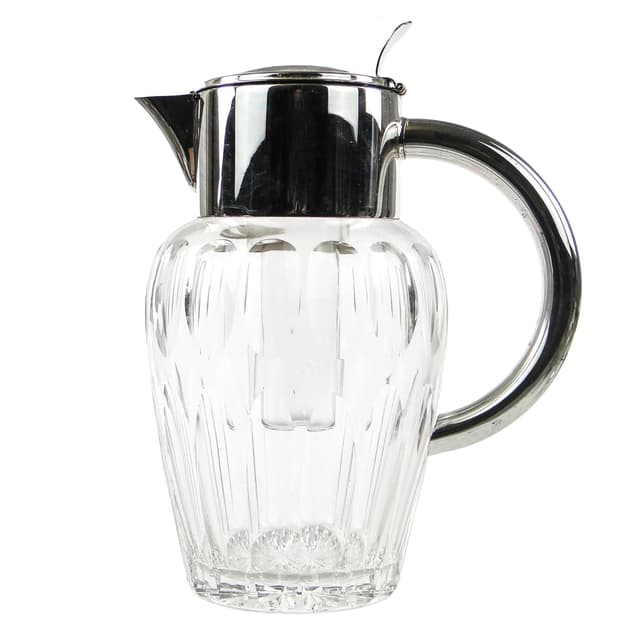 Dzban na wino Art Deco, szkło transparentne, Niemcy, lata 20. - WYMIARY