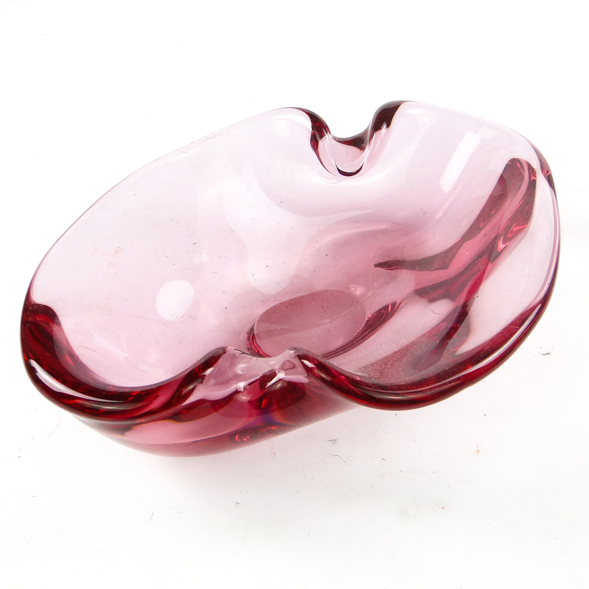 Mid-century modern bowl, glass, Val Saint Lambert, Belgium, 1950s. - 110485