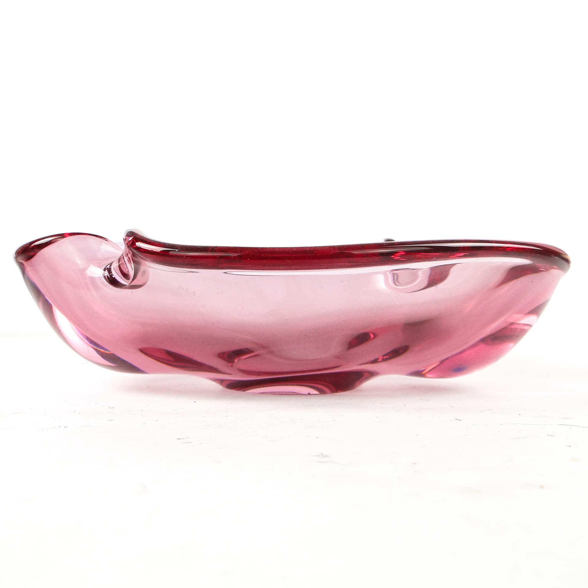 Mid-century modern bowl, glass, Val Saint Lambert, Belgium, 1950s. - 110483