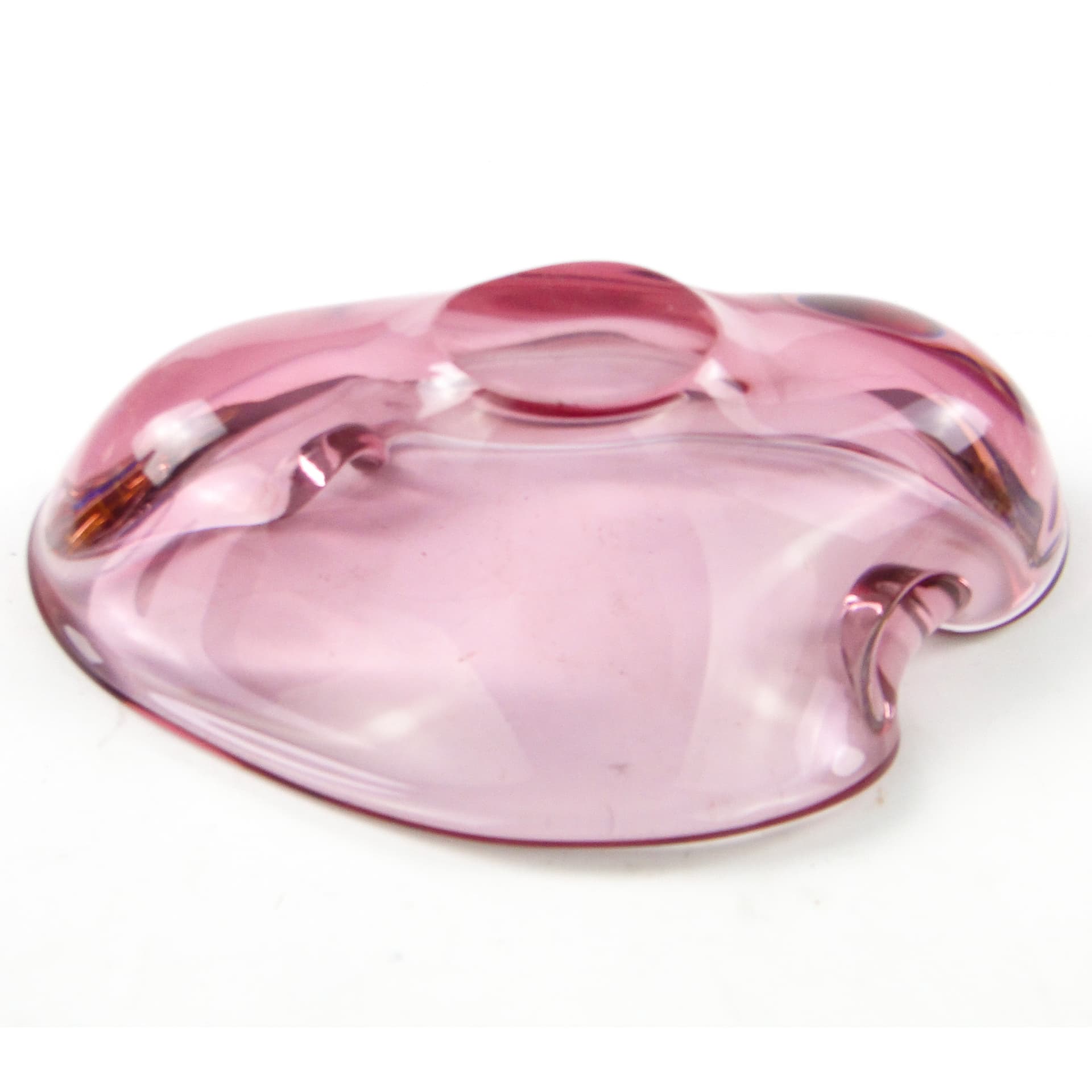 Mid-century modern bowl, glass, Val Saint Lambert, Belgium, 1950s. - 110487