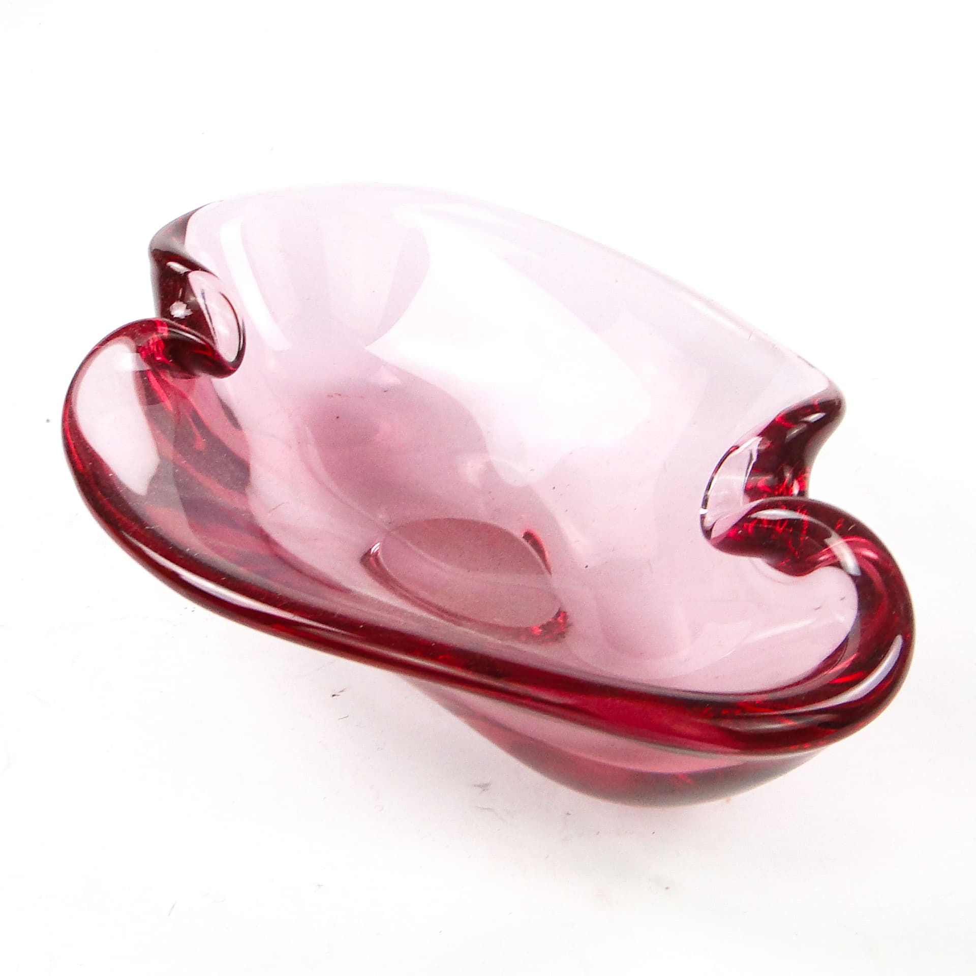 Mid-century modern bowl, glass, Val Saint Lambert, Belgium, 1950s. - 110482