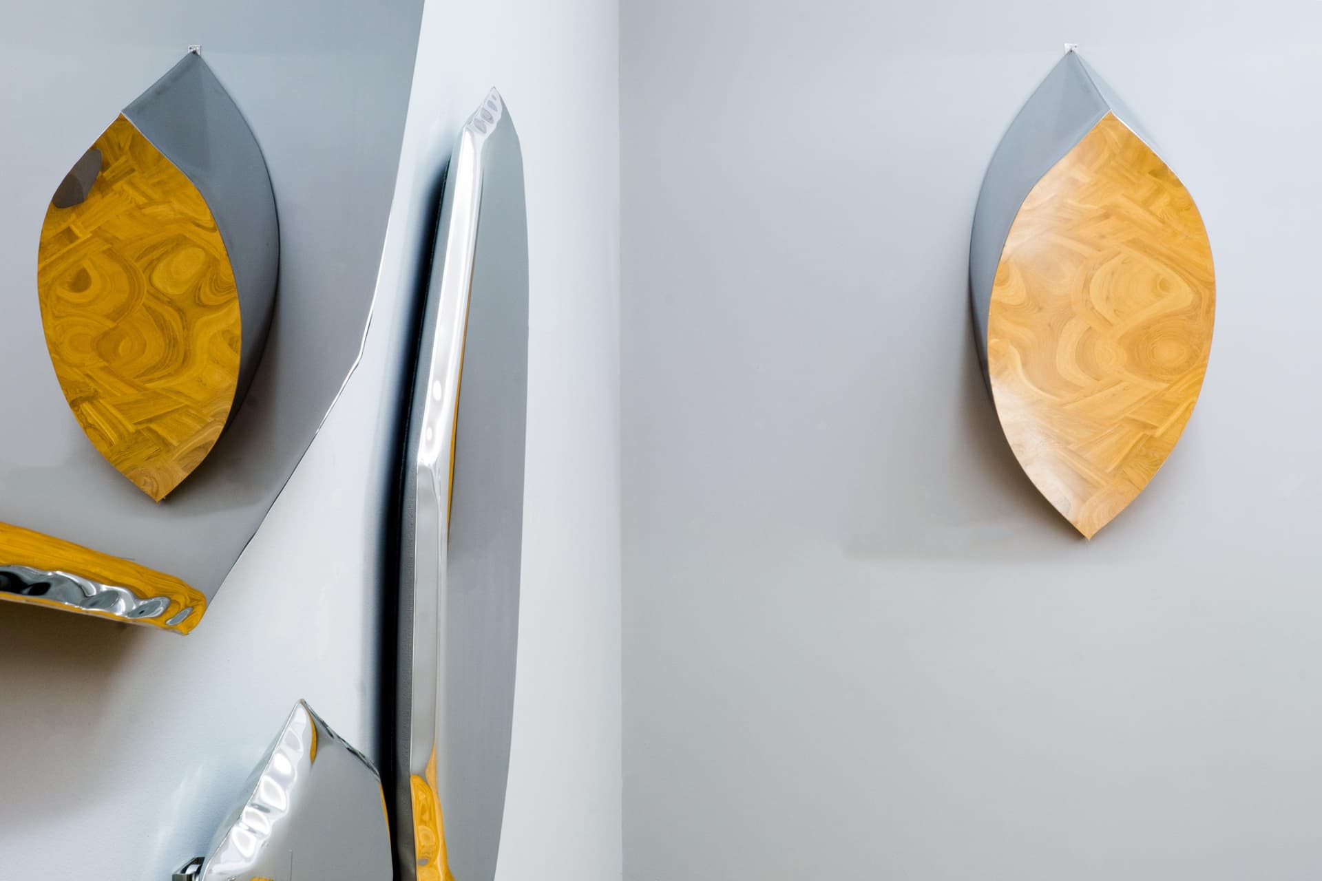 Lustro ścienne LEZKA srebrne 121 cm, Zieta Studio - 118777