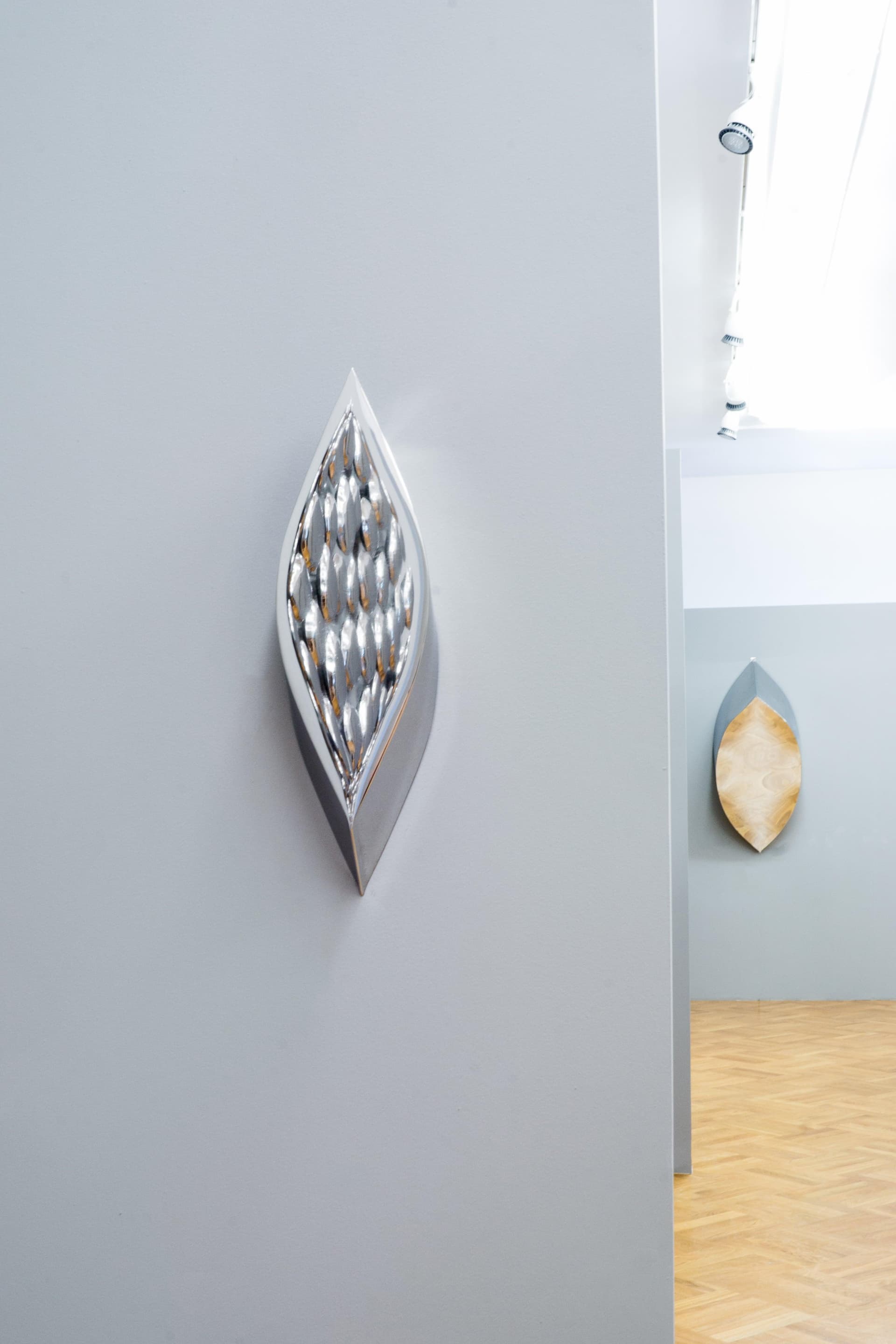 Lustro ścienne LEZKA srebrne 121 cm, Zieta Studio - 118787