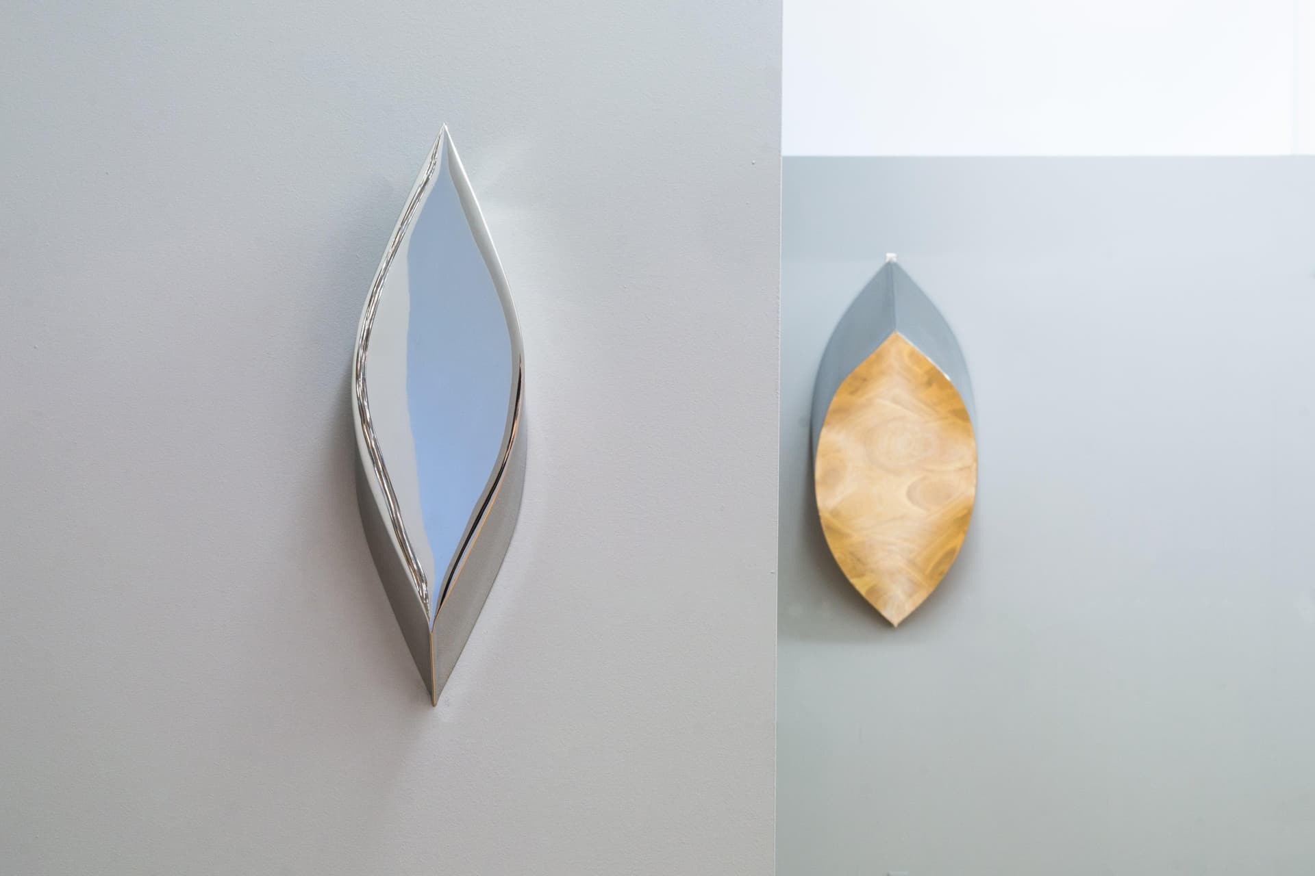 Lustro ścienne LEZKA srebrne 48 cm, Zieta Studio - 118760