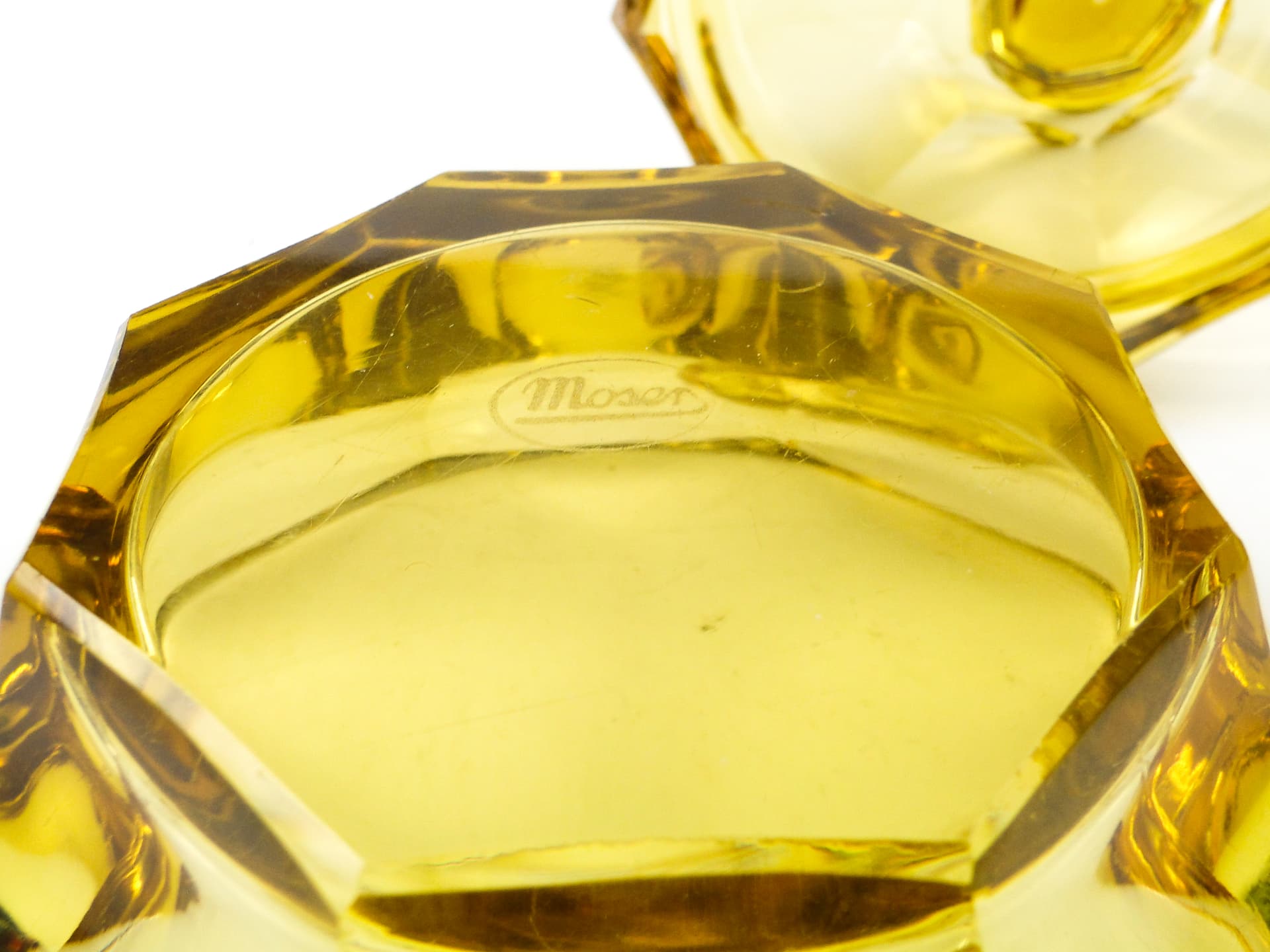 Bomboniera Art Deco, kryształ, Moser, Czechosłowacja, lata 30. - 110529