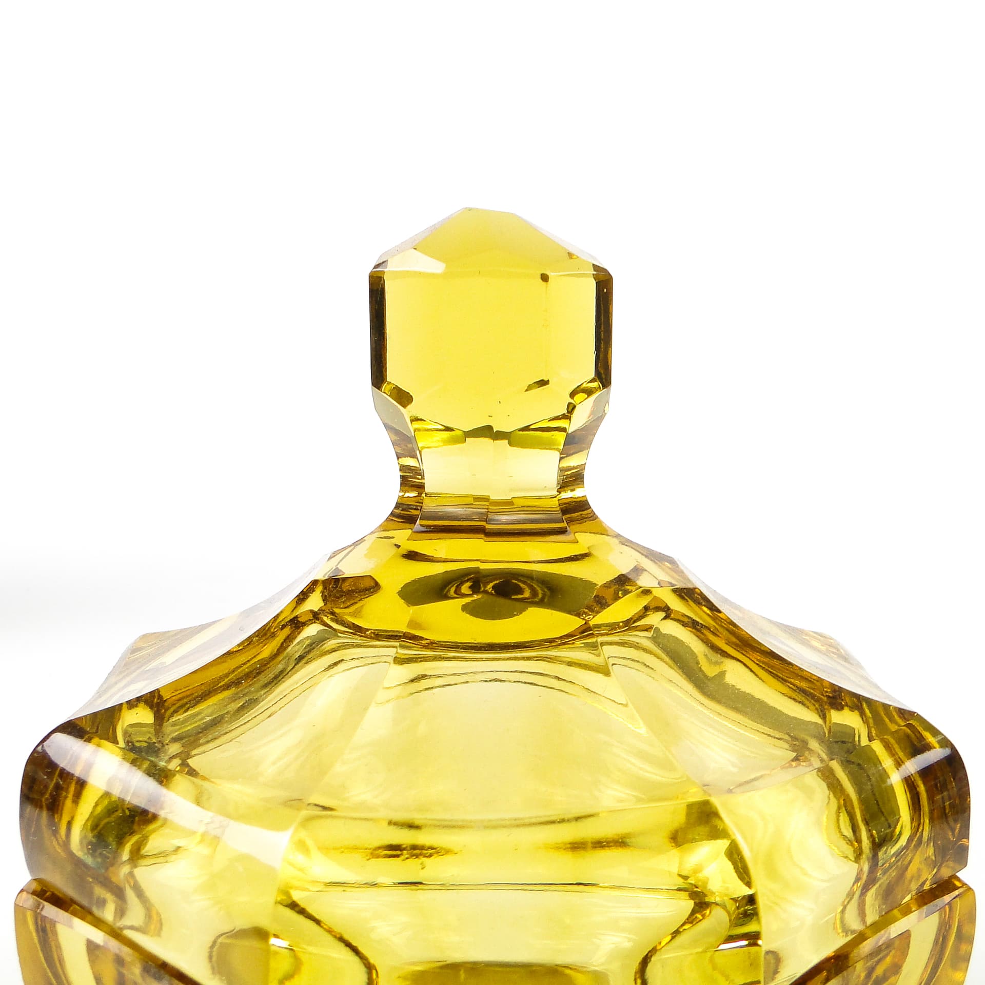 Bomboniera Art Deco, kryształ, Moser, Czechosłowacja, lata 30. - 110523