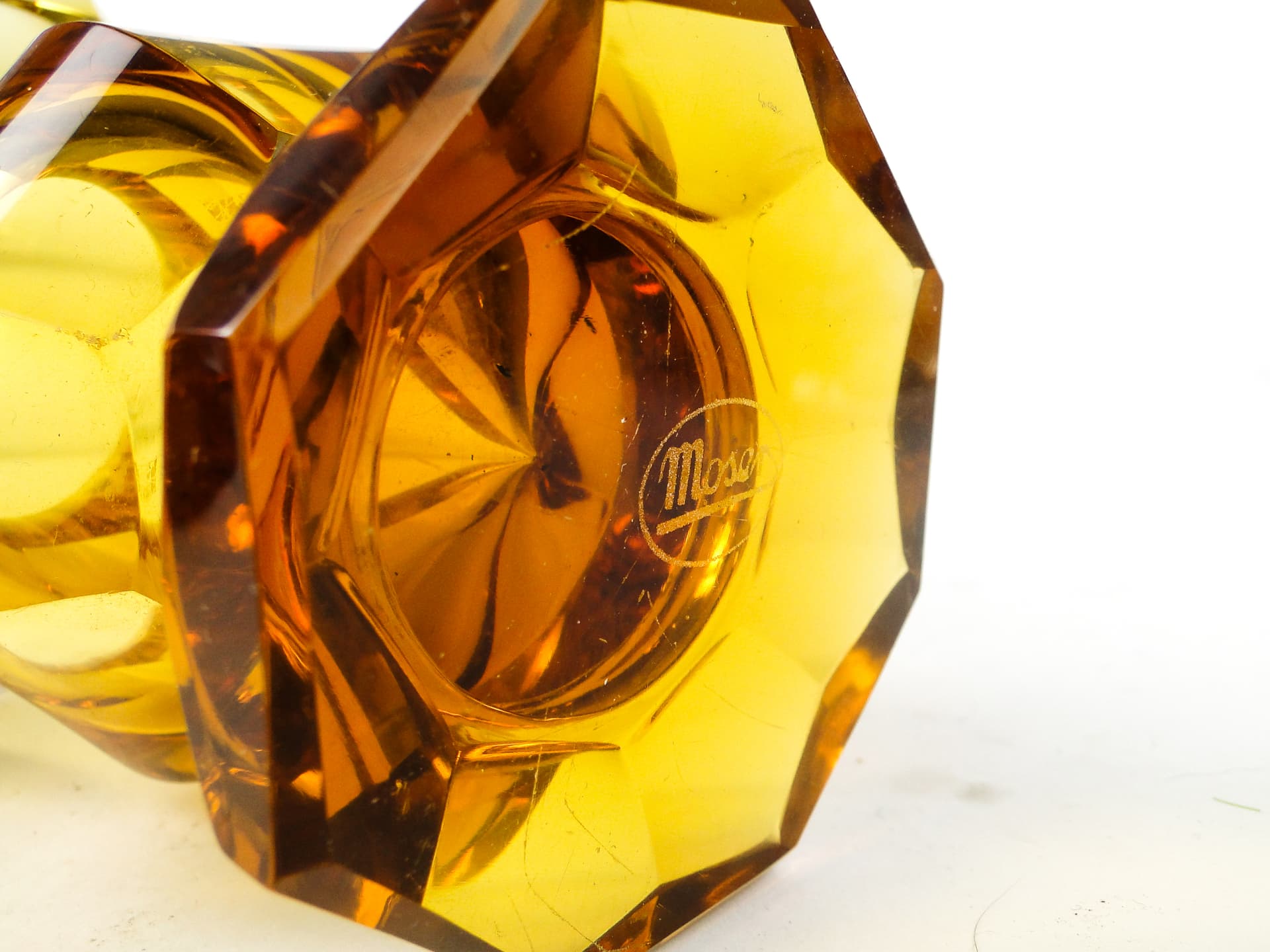 Wazon Art Deco, kryształ, Moser, Czechosłowacja, lata 30. - 110561