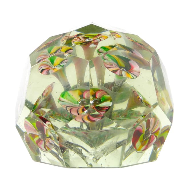 Paperweight, Bohemia, crystal, Czech Republic, 19th c. - DIMENSION