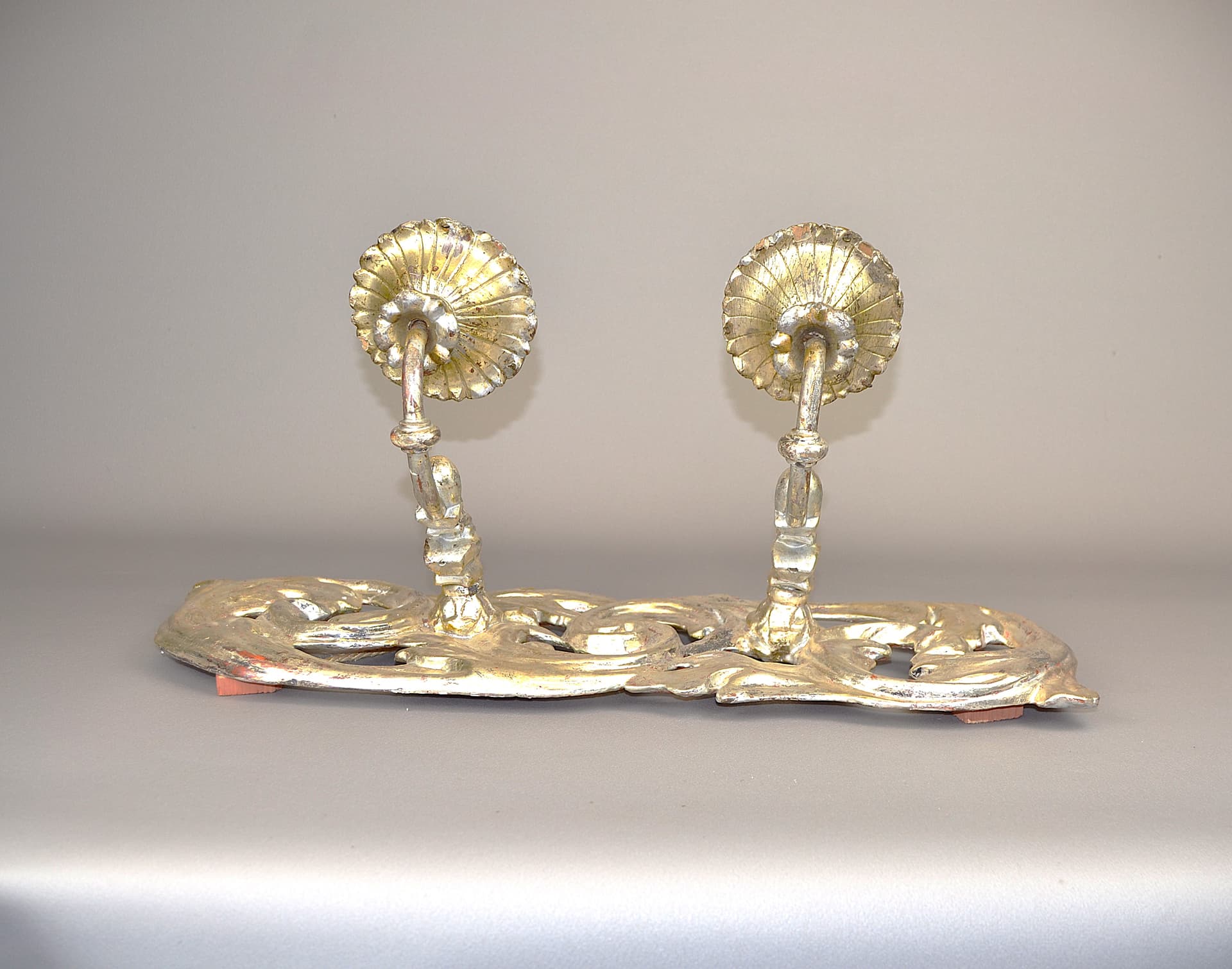 Kinkiet barokowy, srebro, drewno, Europa Zachodnia, XVIII w. - 928