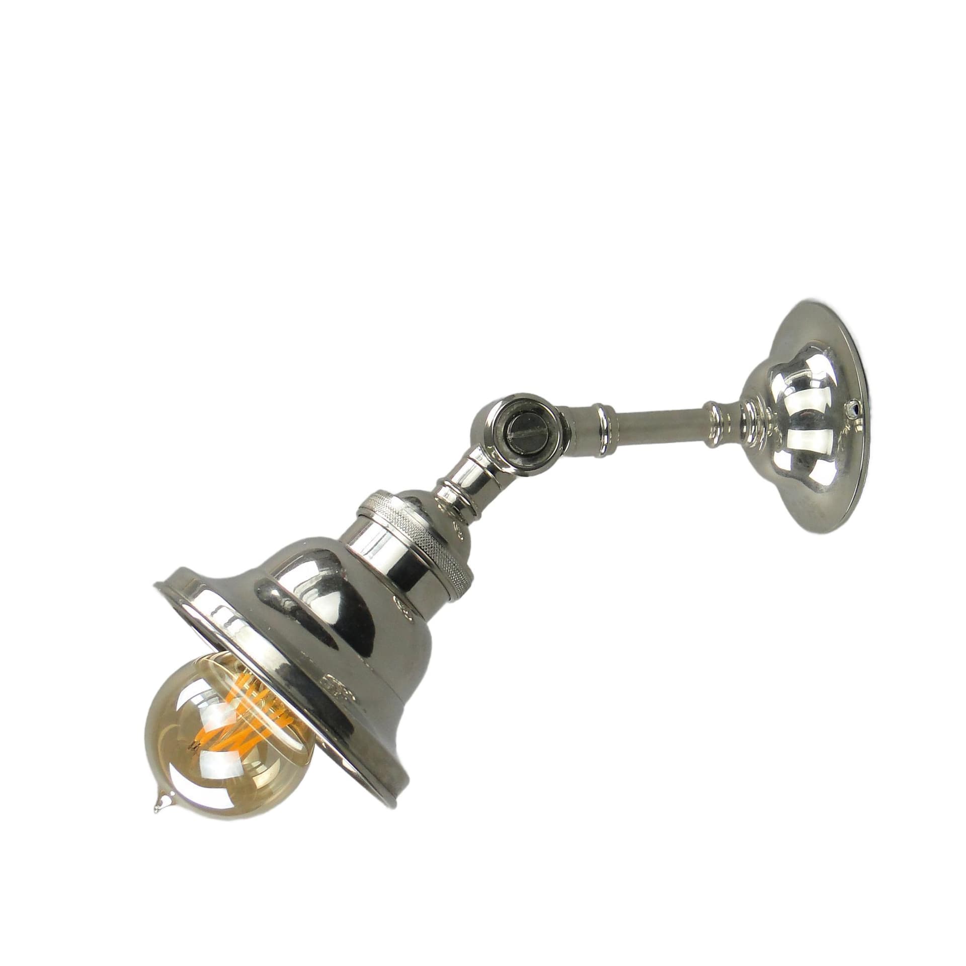 Wall sconce Art Deco, silver, brass, United Kingdom, 1930s.