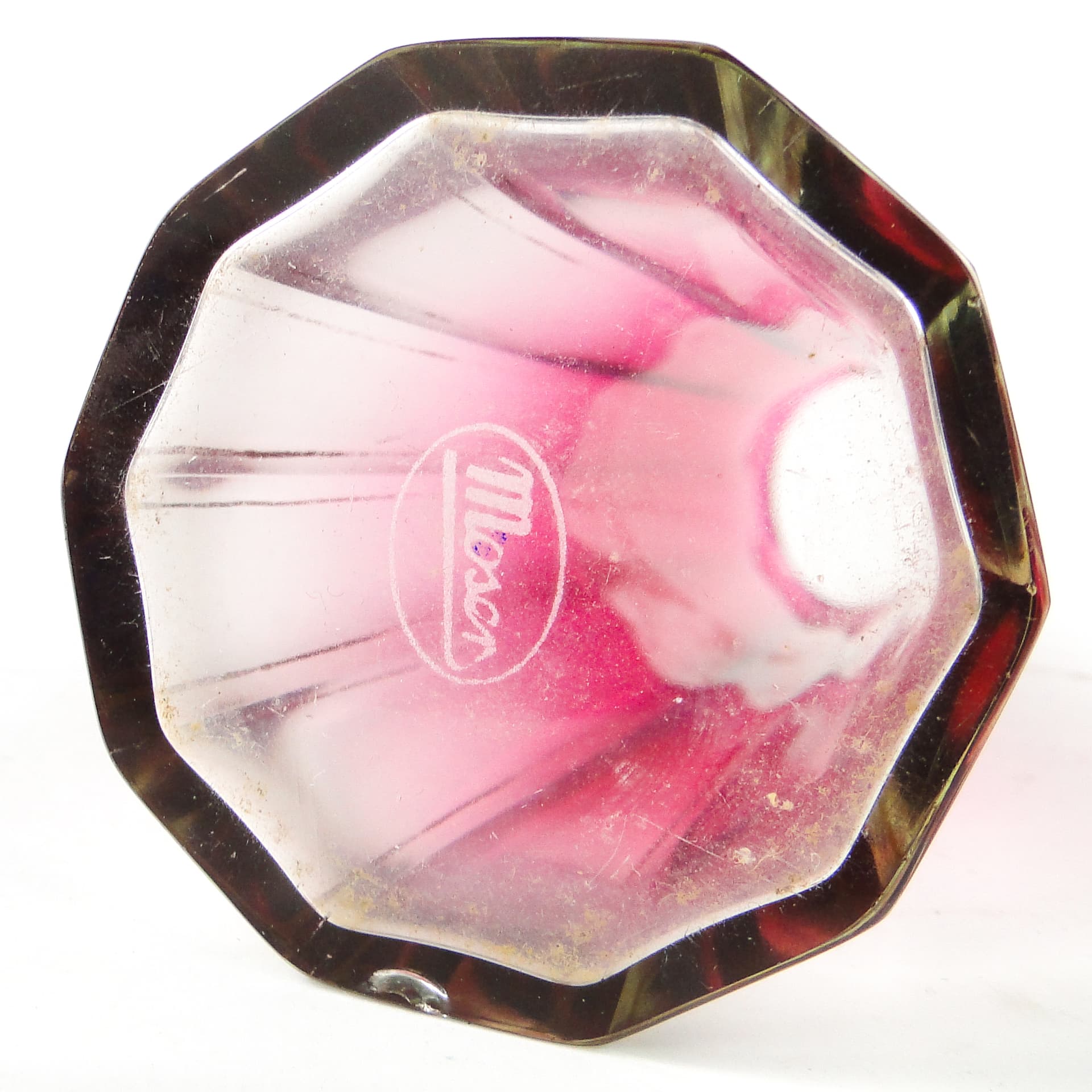 Wazon Art Deco, kryształ, Bohemia, Czechosłowacja, lata 30. - 111279