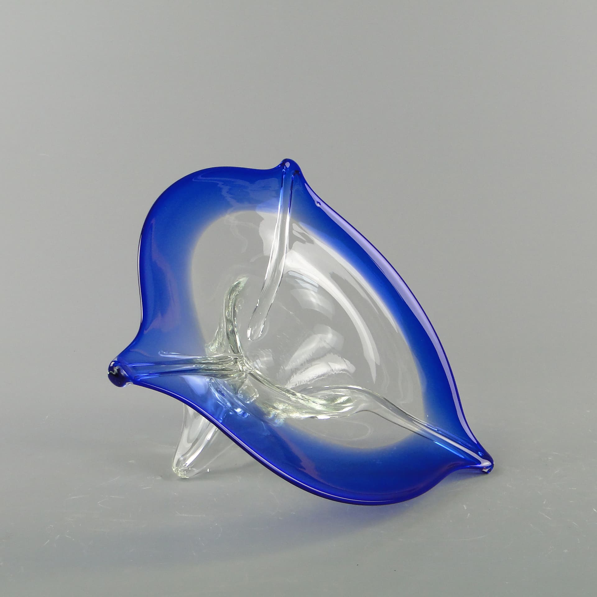 Patera, szkło transparent, proj. J. Hospodka, Czechy, lata 60. - 8007