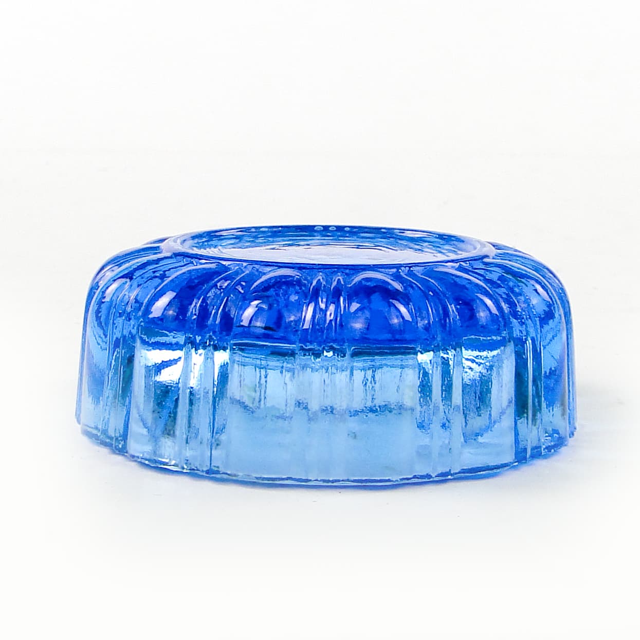 Solniczka Art Deco, szkło pomarańczowe, Ząbkowice, Polska, lata 30. - 111412