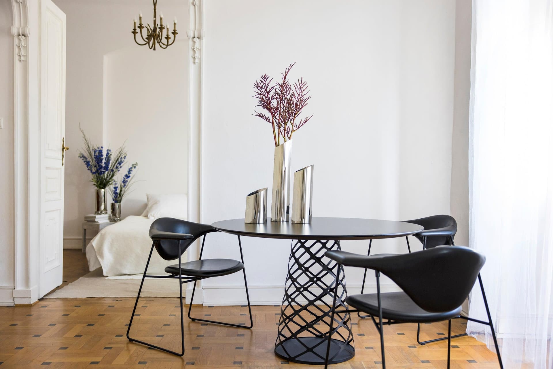 Wazon PAROVA srebrny M51, Zieta Studio - 117902