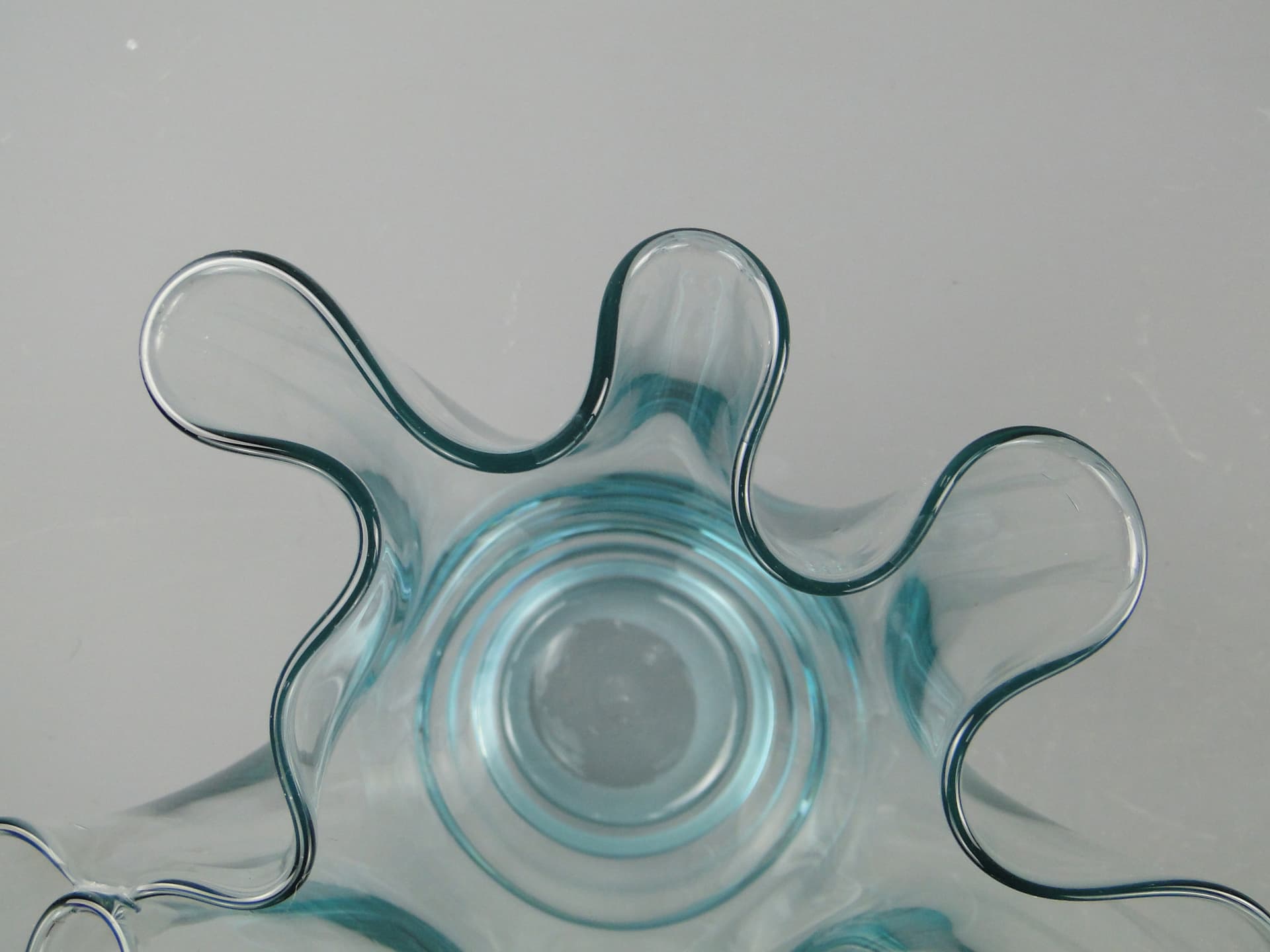 Wazon Chusta, szkło transparentne, Polska, lata 80. - 8037