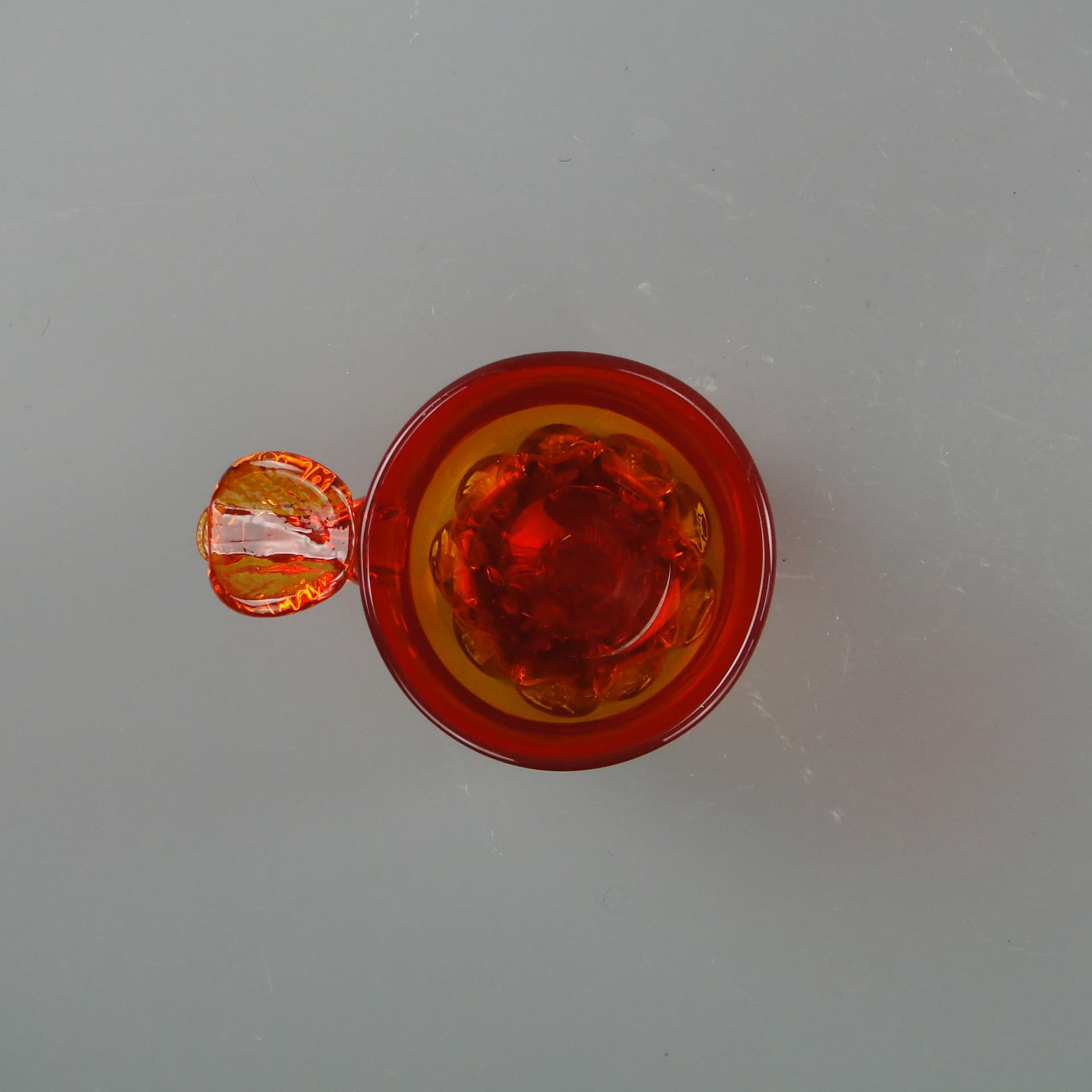 Wazon artystyczny, multikolor, szkło, proj. J. Słuczan-Orkusz, Polska, lata 70. - 8041