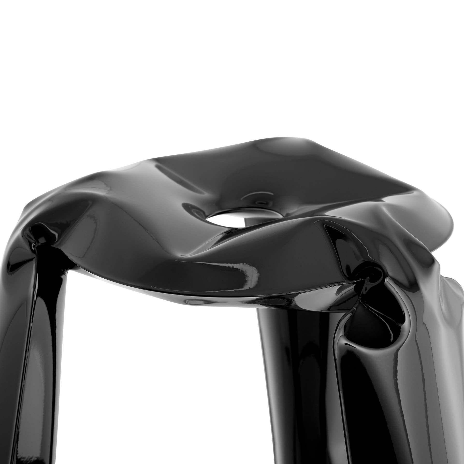 Bar stool PLOPP black, Zieta Studio - 117655