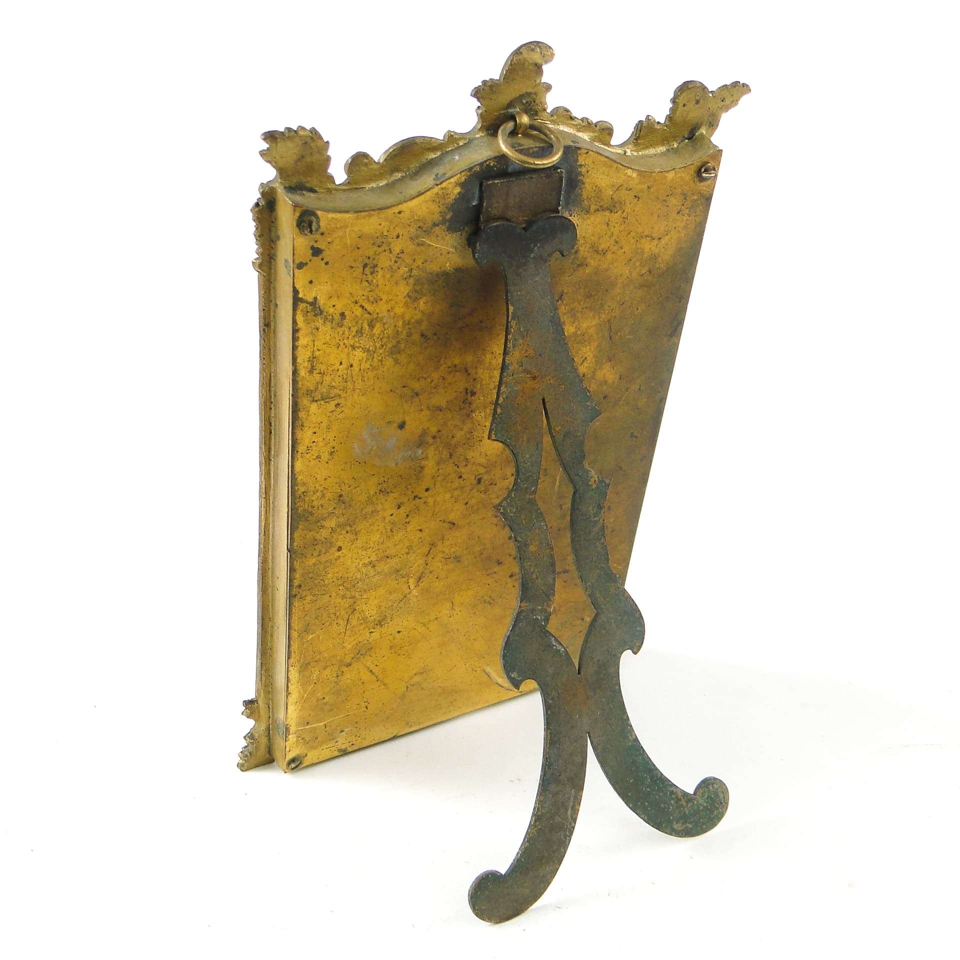 Ramka na zdjęcie Rococo, cyna złocona, mosiądz złocony, Francja, XIX w. - 111502