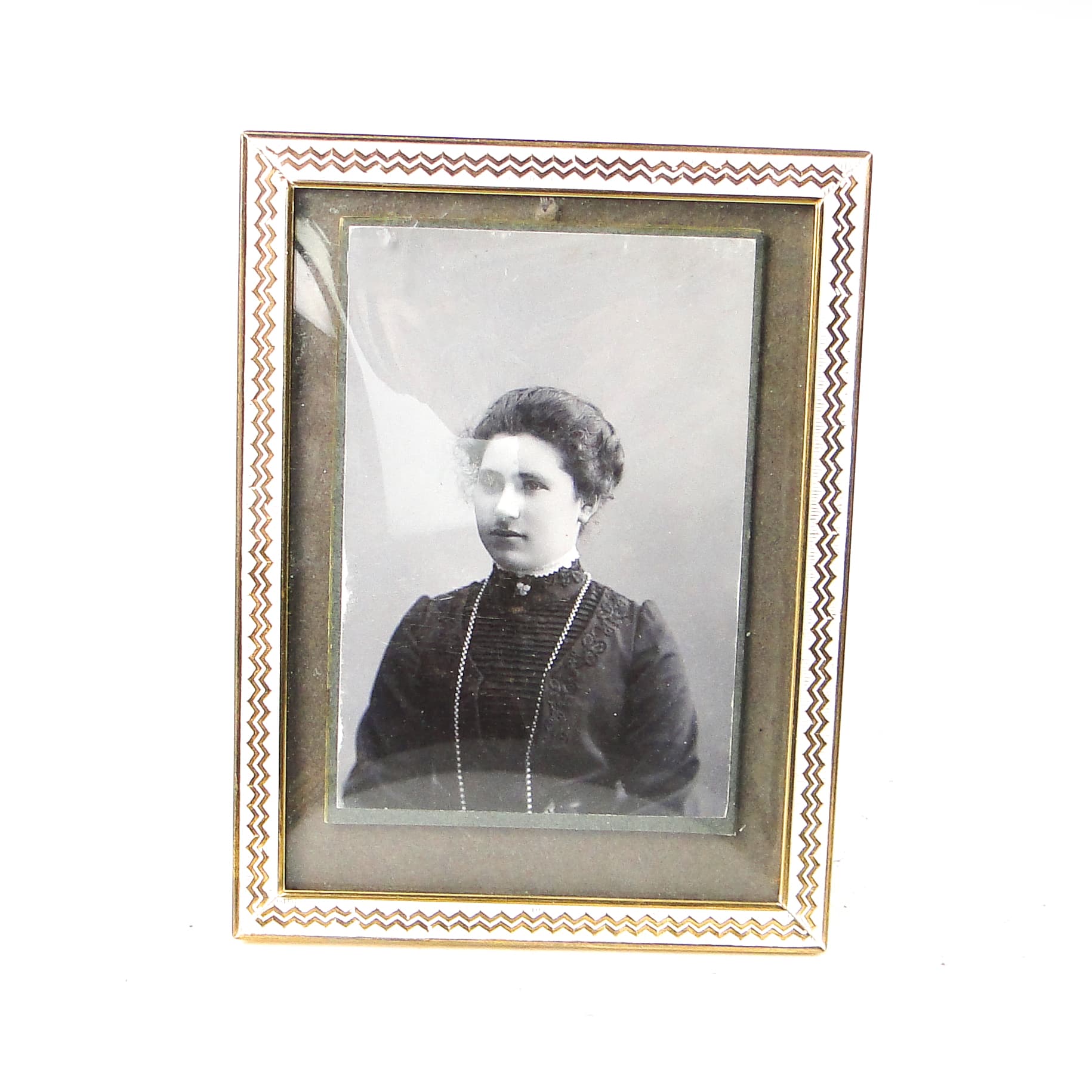 Ramka na zdjęcia Art Deco, mosiądz, Belgia, lata 50. - 111631