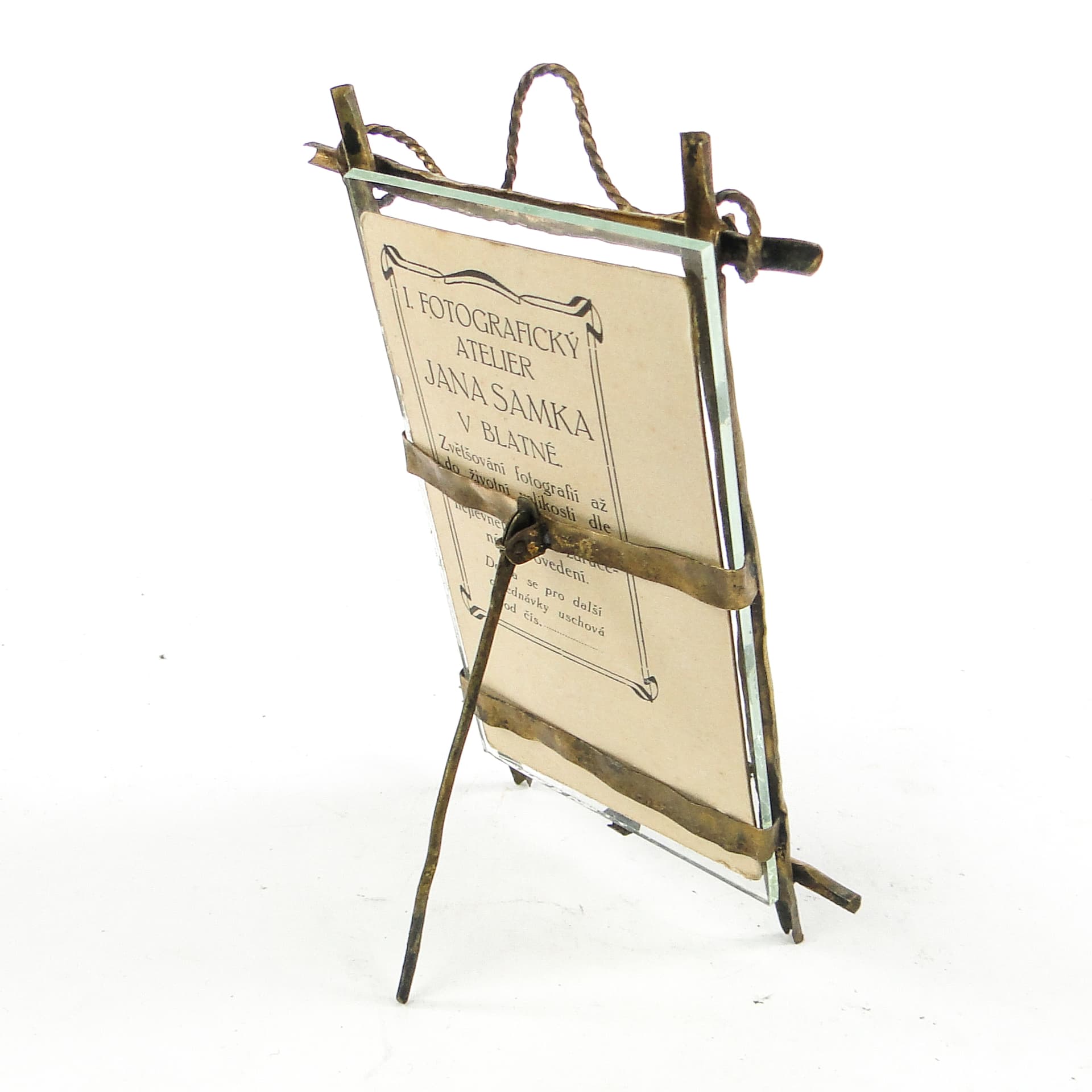 Ramka na zdjęcie Art Nouveau, mosiądz, Francja, początek XX w. - 111672