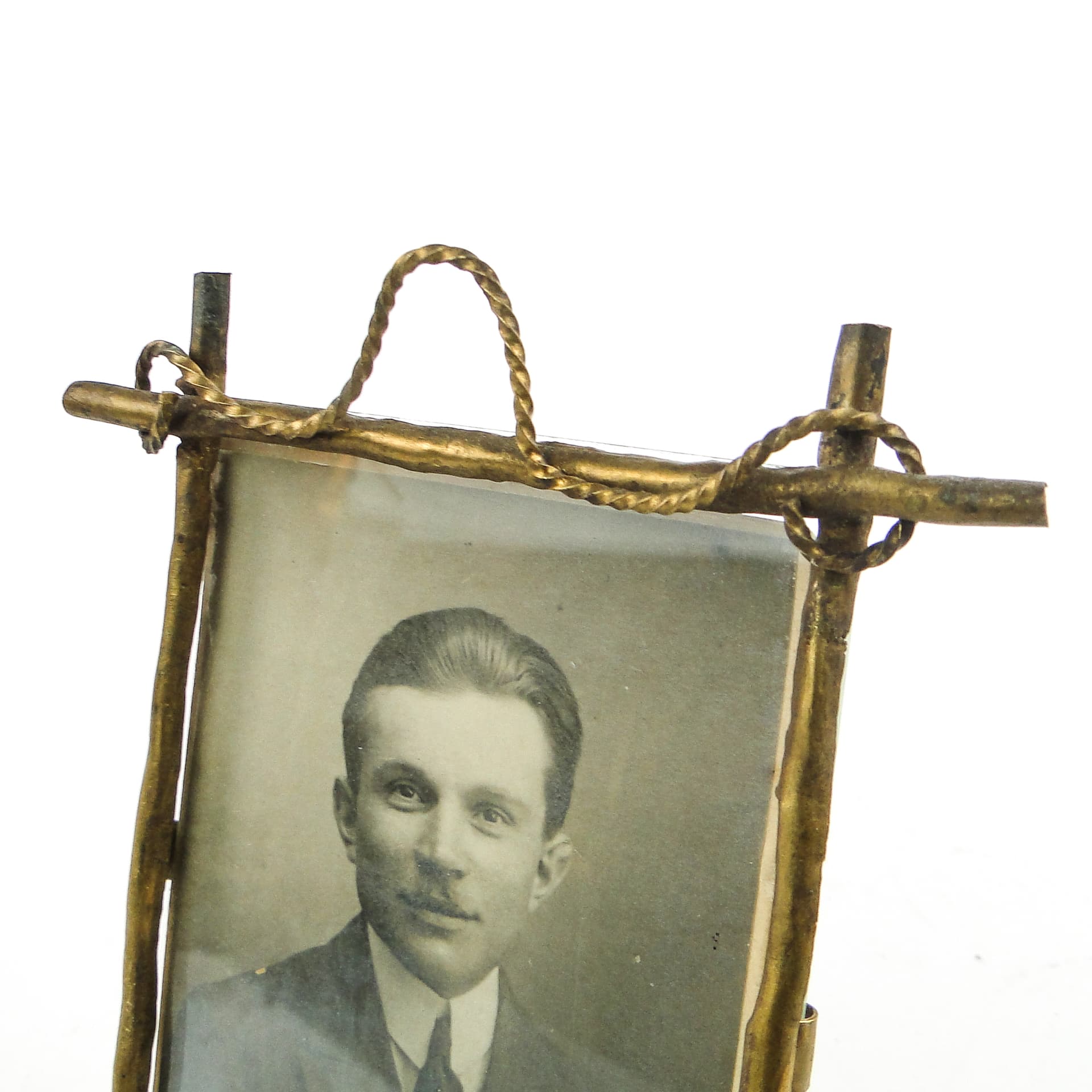 Ramka na zdjęcie Art Nouveau, mosiądz, Francja, początek XX w. - 111671