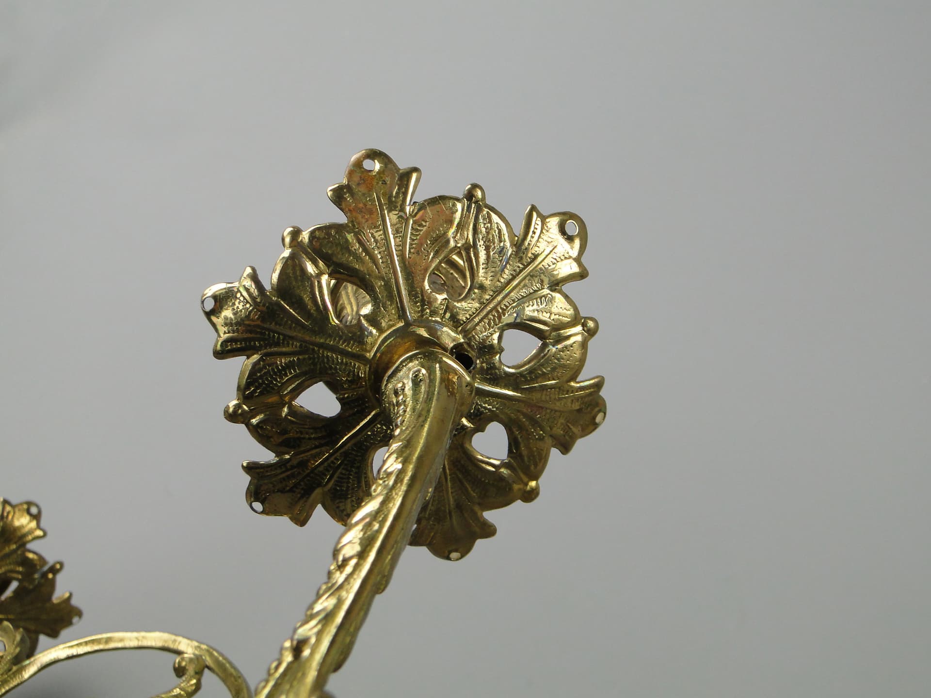 Para kinkietów, złoty, mosiądz, Francja, początek XX w. - 8075