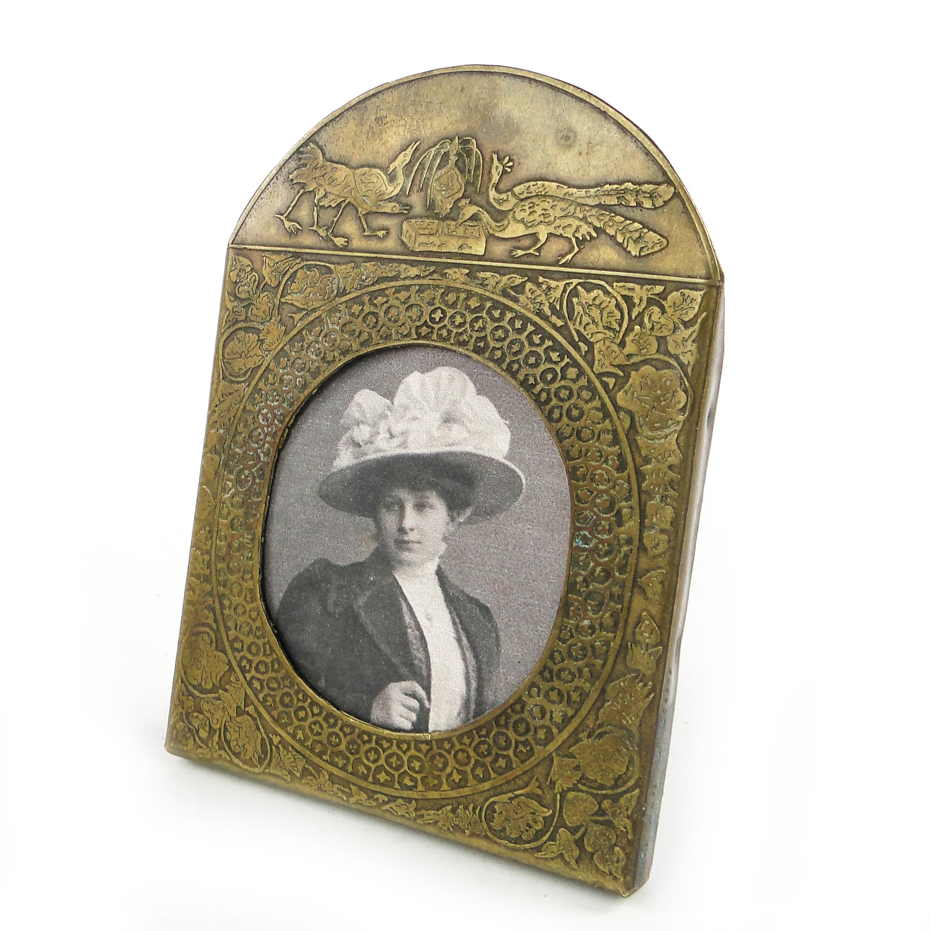 Ramka na zdjęcia Art Nouveau, mosiądz, Francja, początek XX w. - 111825