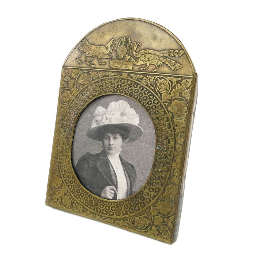 Ramka na zdjęcia Art Nouveau, mosiądz, Francja, początek XX w.