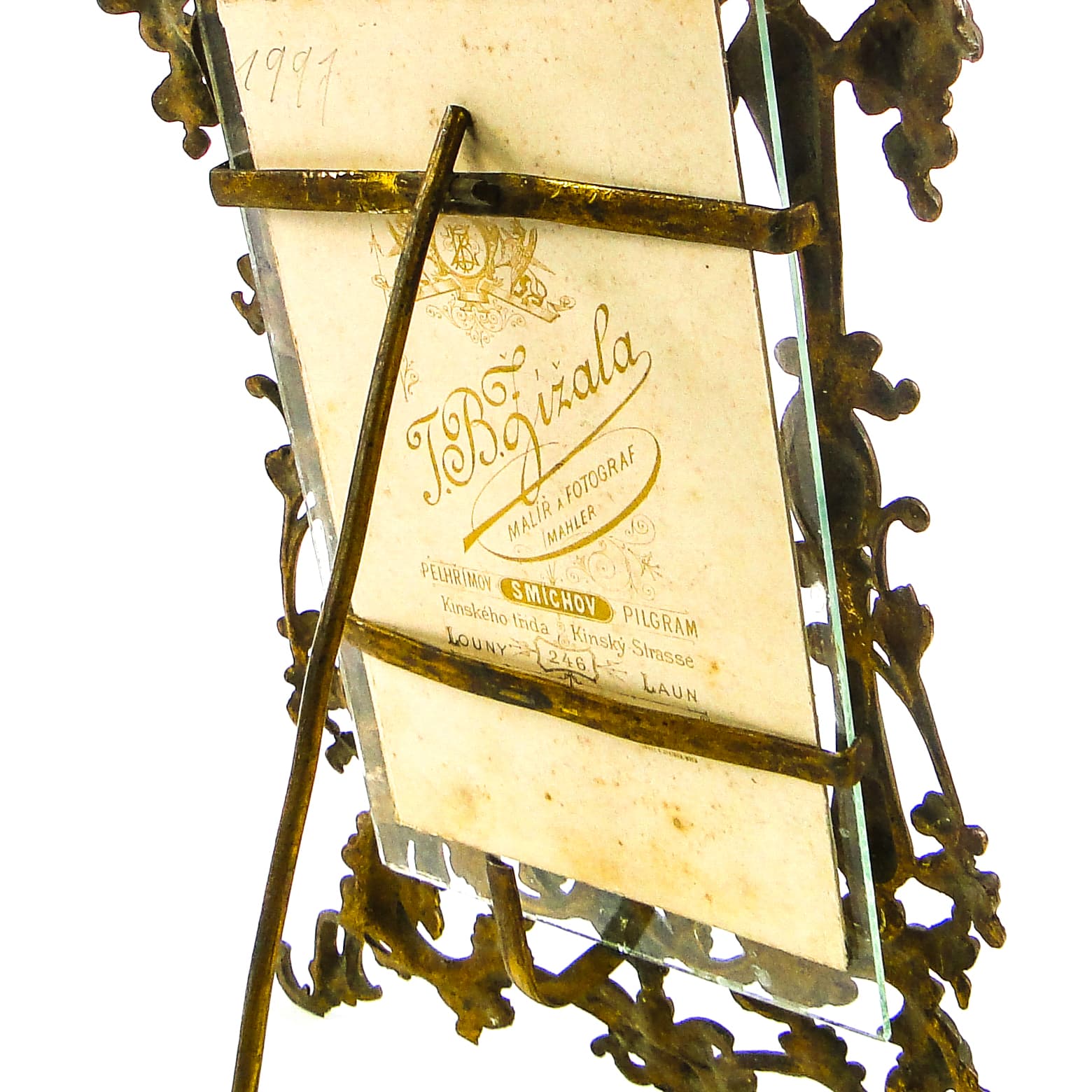 Ramka na zdjęcia Rococo, mosiądz, Francja, XIX w. - 111886