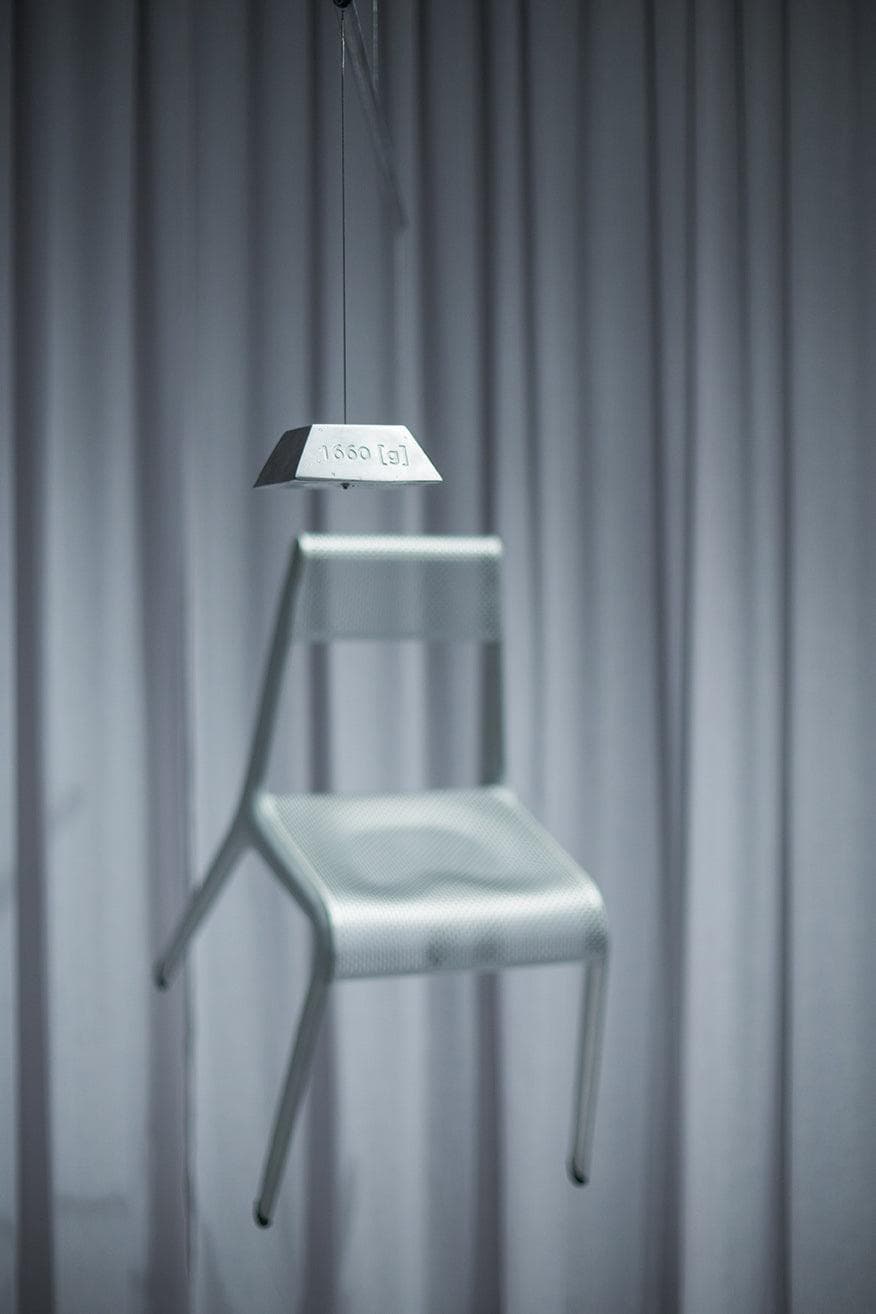 Krzesło ULTRALEGGERA szare, Zieta Studio - 117637