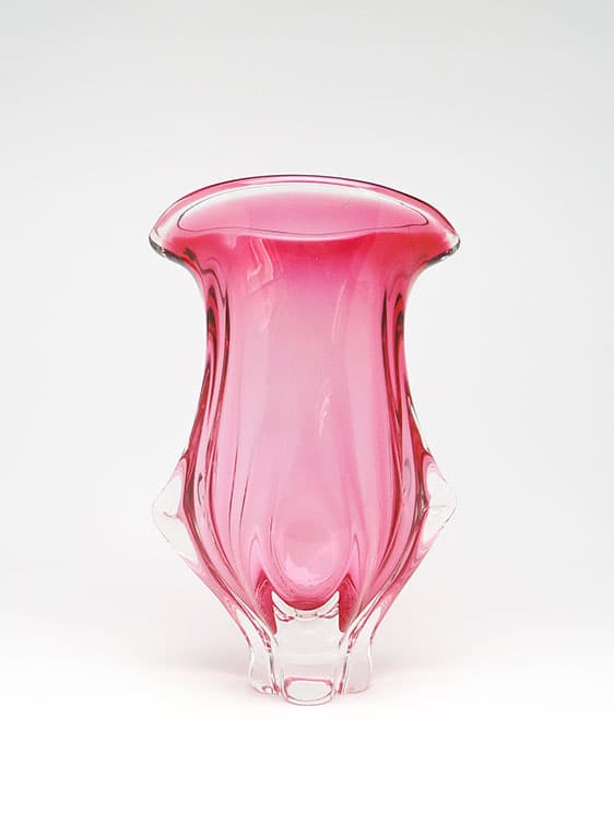 Wazon mid-century modern, szkło, proj. J. Hospodka, Czechosłowacja, lata 60. - 112077