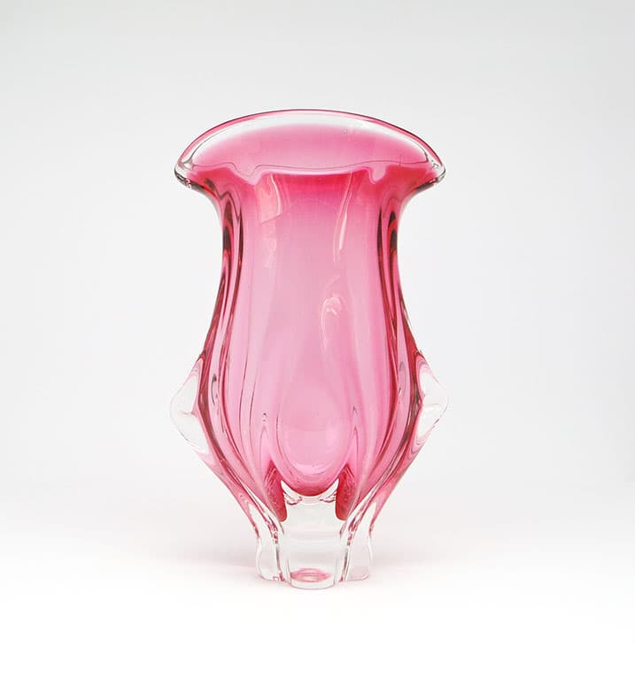 Wazon mid-century modern, szkło, proj. J. Hospodka, Czechosłowacja, lata 60. - 112076