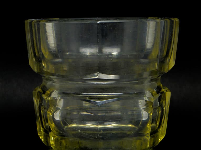 Wazon Art Deco, kryształ, proj. J. Hoffmann, Czechosłowacja, lata 30. - 112134