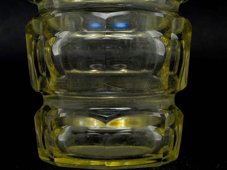 Wazon Art Deco, kryształ, proj. J. Hoffmann, Czechosłowacja, lata 30. - 112133