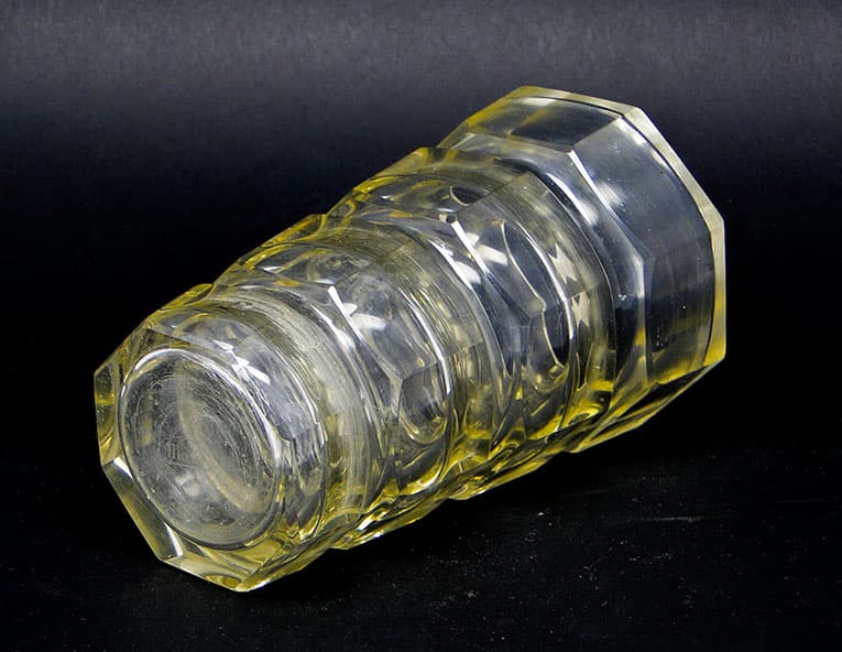 Wazon Art Deco, kryształ, proj. J. Hoffmann, Czechosłowacja, lata 30. - 112130