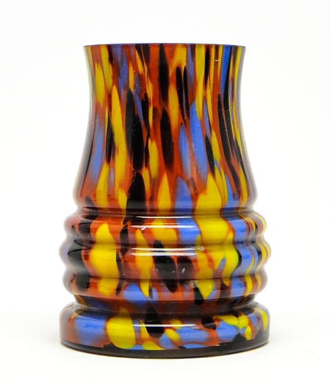 Art Deco Spatterglass vase, glass, Czechoslovakia, 1930s. - 112154
