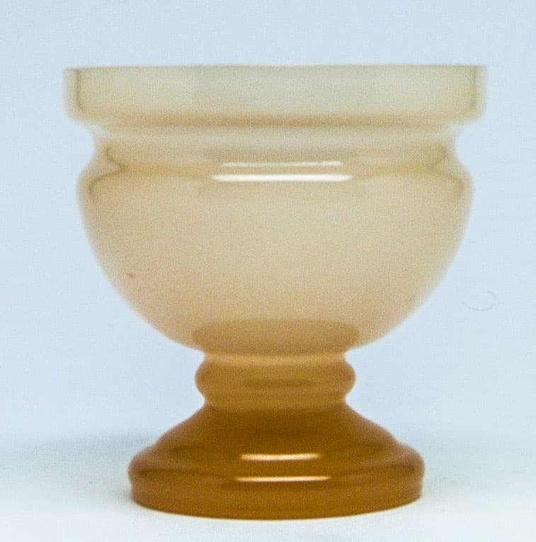 Wazon, mid-century modern, szkło beżowe, Polska, lata 70. - 112170