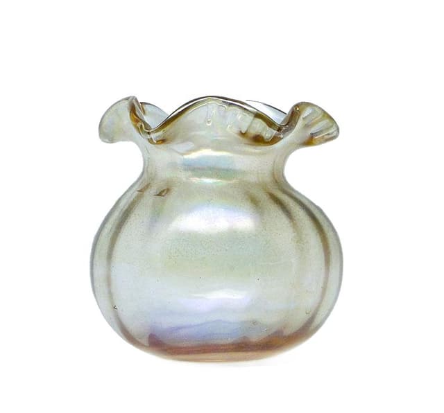 Art Nouveau vase, opalescent glass, Germany, early 20th c. - DIMENSION
