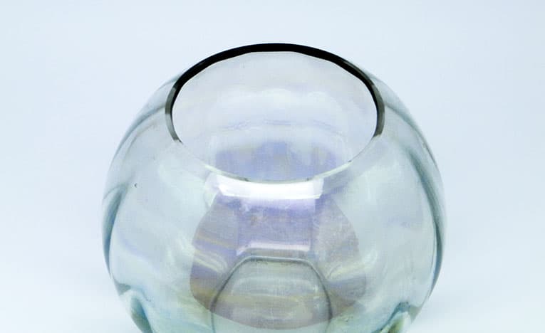 Art Deco globe vase, glass, Huta Niemen, Poland, 1930s. - 112223