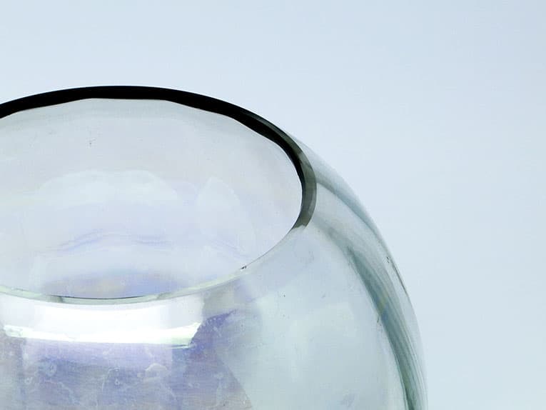 Art Deco globe vase, glass, Huta Niemen, Poland, 1930s. - 112224