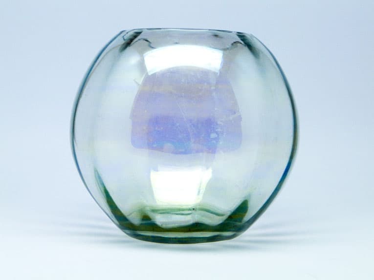 Art Deco globe vase, glass, Huta Niemen, Poland, 1930s. - 112220